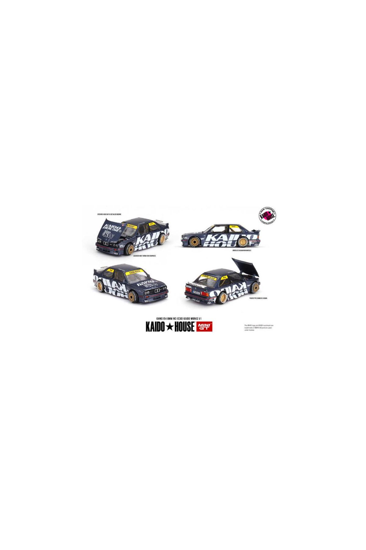 mini gt KAIDO HOUSE BMW M3 KAIDO GT V1 LACİVERT