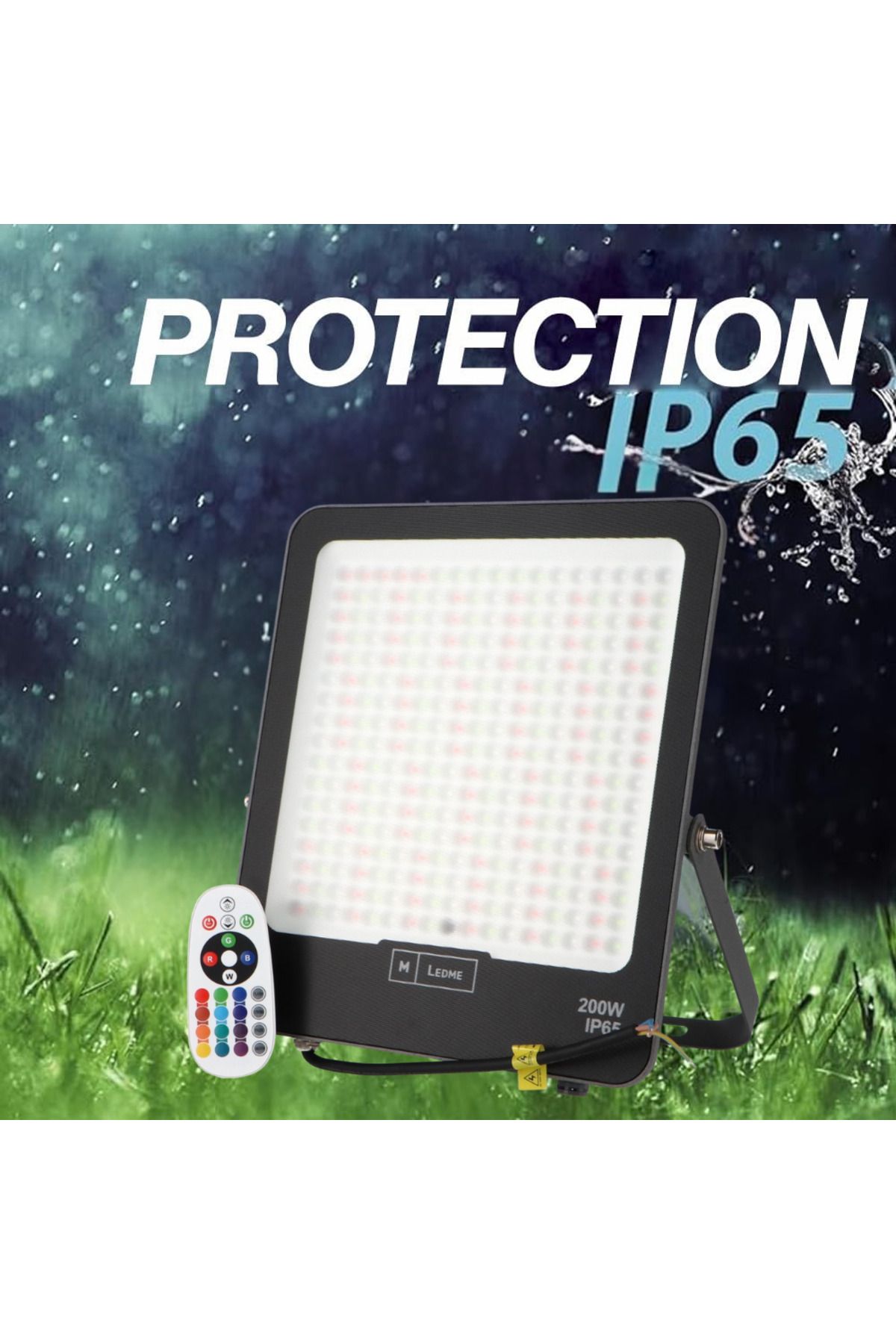 LDM-Napoli Plus RGB Floodlight, OSRAM LED 200W IP65, Remote Control Included 5