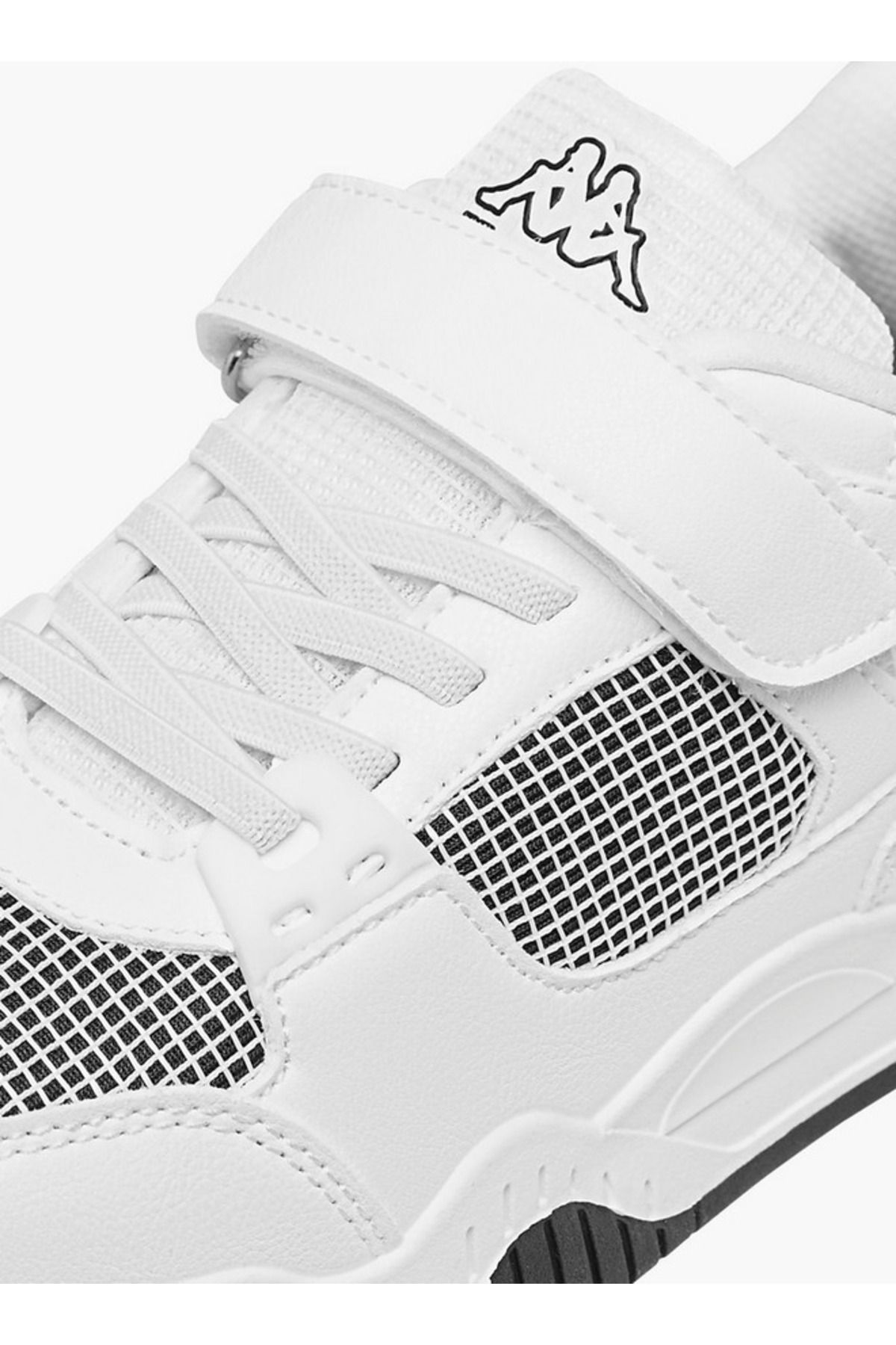Kappa-Boys' Logo Print Sneakers with Hook and Loop Closure 4