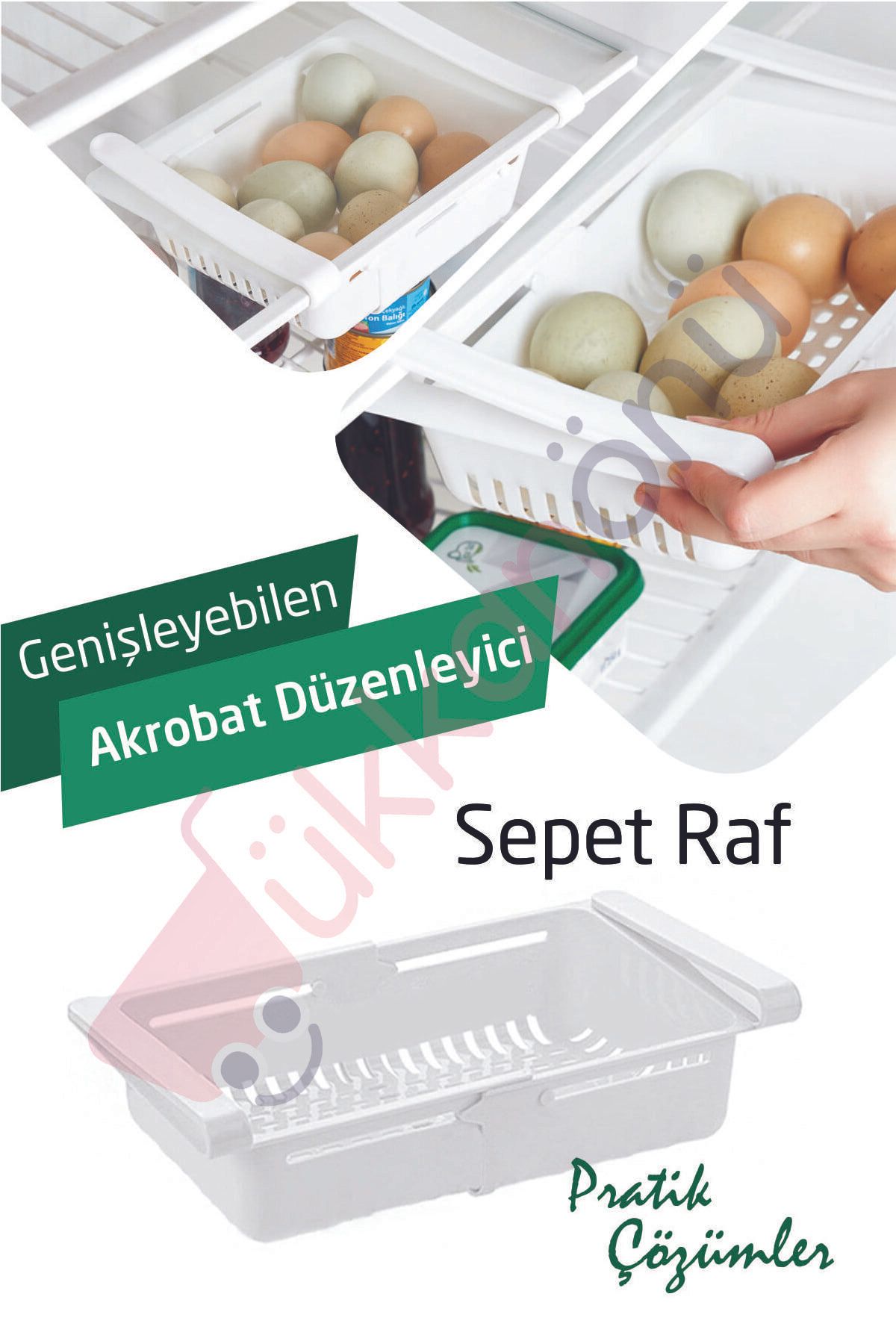 Dükkanönü Witdraw Askılı Süzgeç Organizer - Genişleyebilen Akrobat Düzenleyici - Sepet Raf