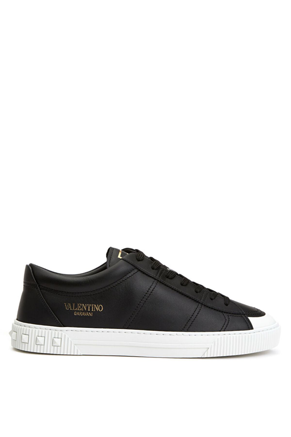Valentino Garavani City Planet Siyah Erkek Deri Sneaker