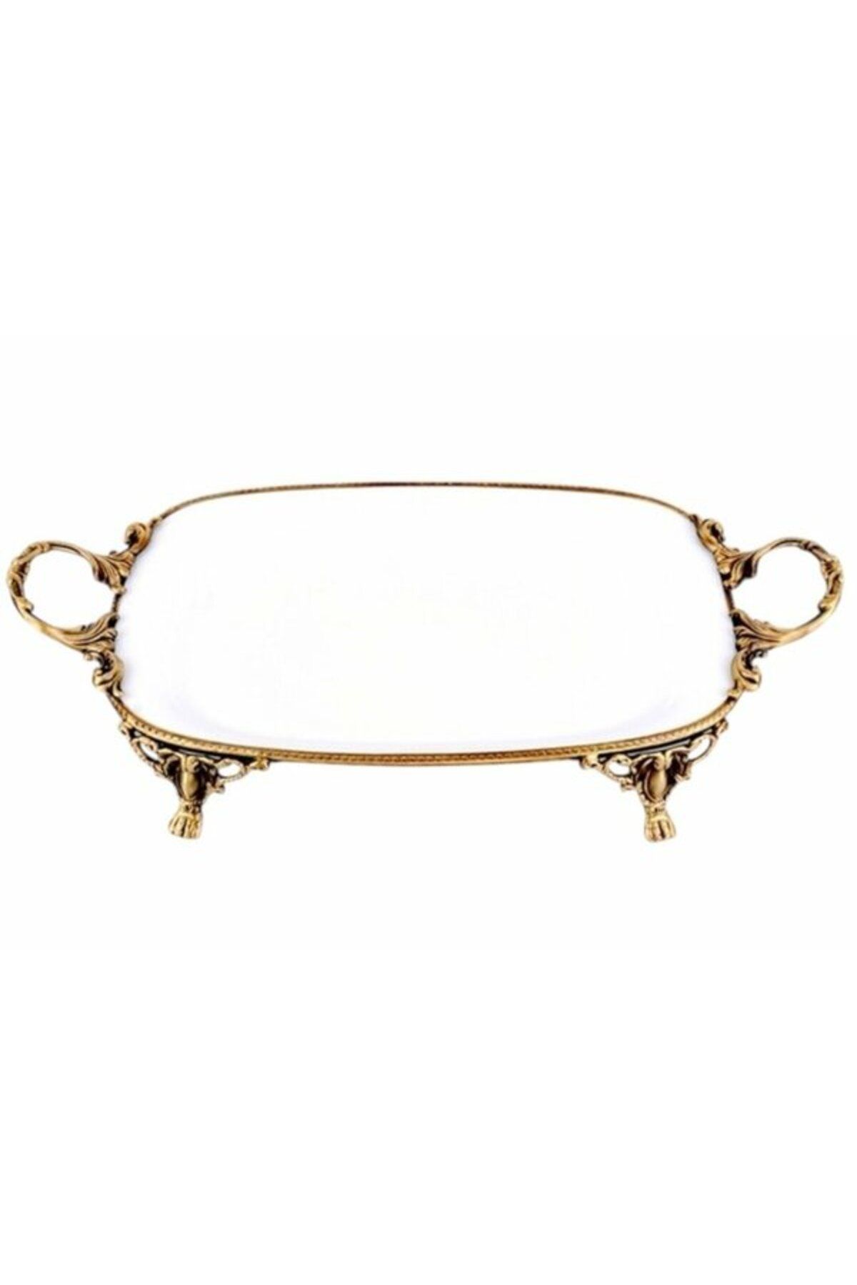 Marka Limoges Paniz Sunum Tabağı Ayaklı Dikdörtgen 33X18 Cm Eskitme WHA322