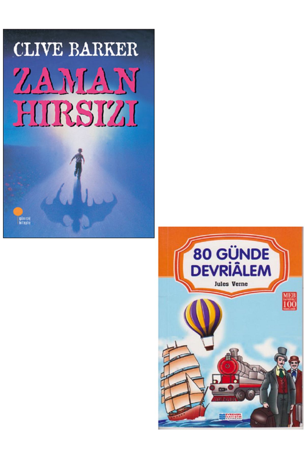 Günışığı Kitaplığı Zaman Hırsızı - Clıve Barker + Evrensel 80 Günde Devrialem / 2 KİTAP SET