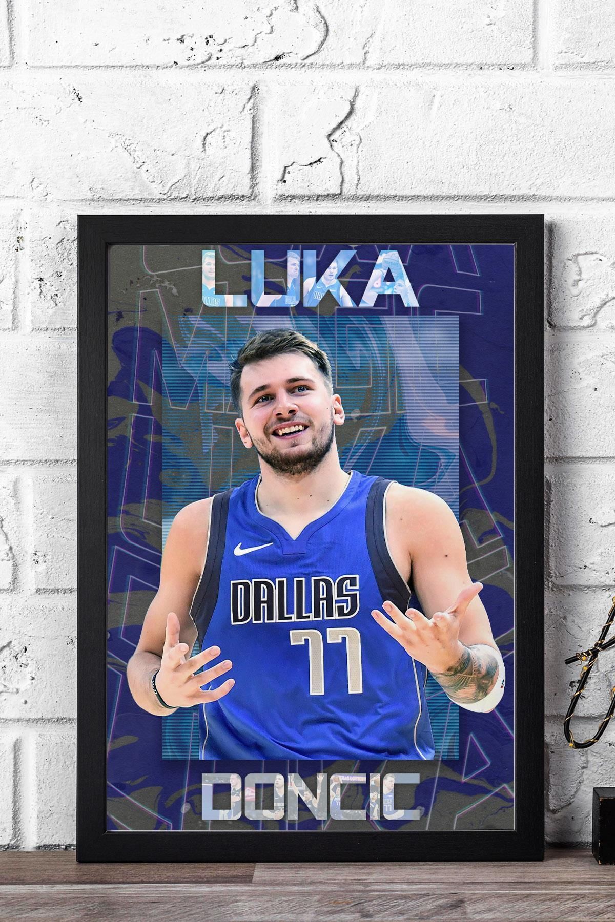 Saturn Luka Doncic Çerçeveli Tablo - Basketbol NBA Posteri Tablo