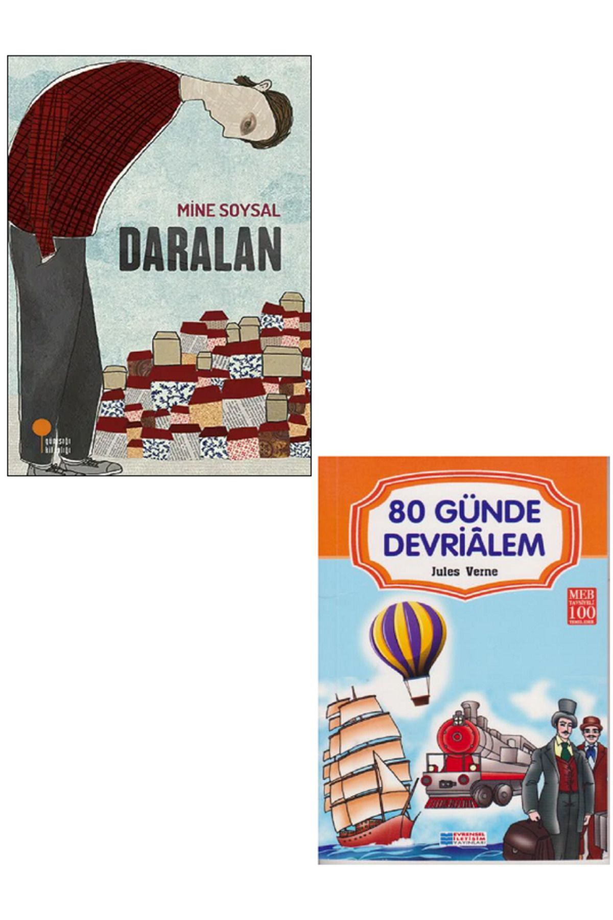 Günışığı Kitaplığı Daralan - Mine Soysal + Evrensel 80 Günde Devrialem / 2 KİTAP SET