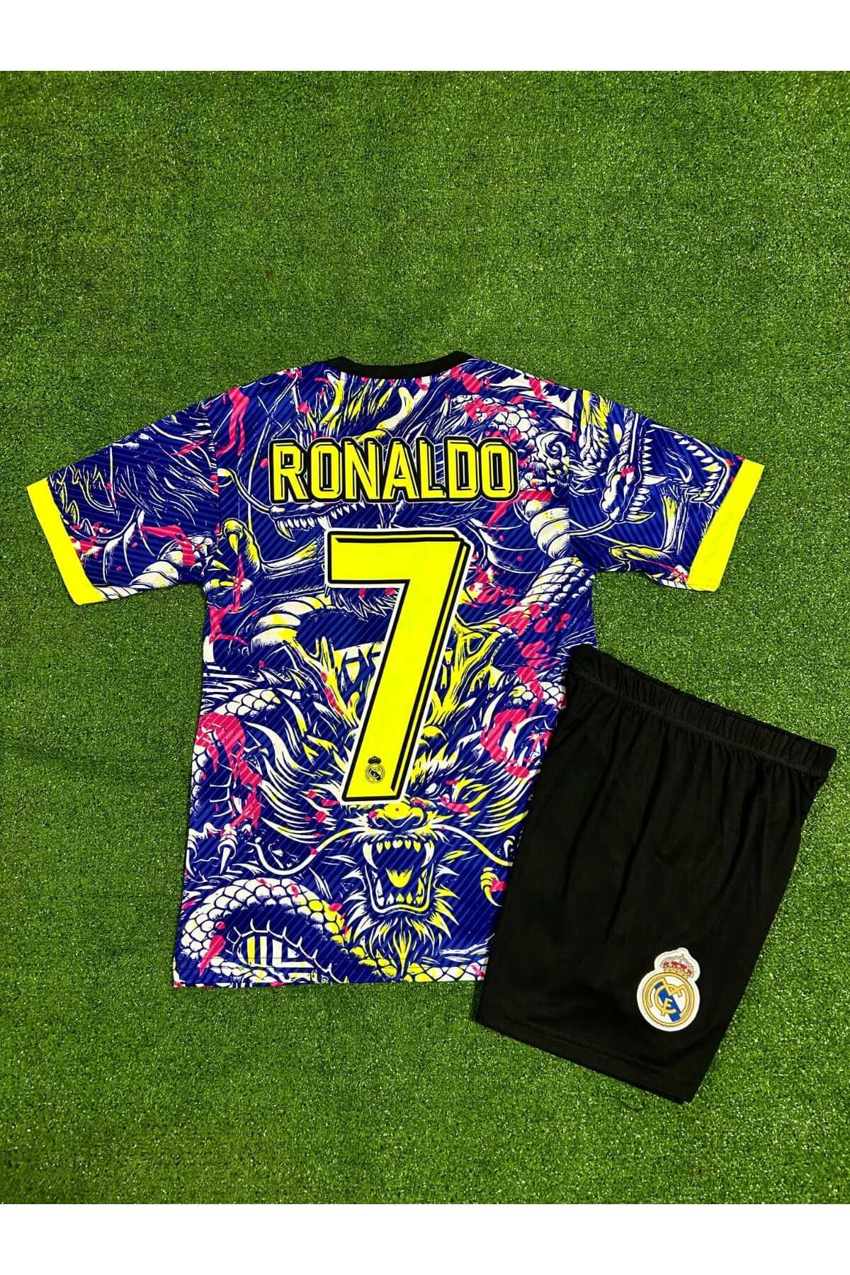 BARBITOS Real Madrid Cristiano Ronaldo Desenli Çocuk Forması Hedyeli 4 lü set çoarp bileklik HD1199