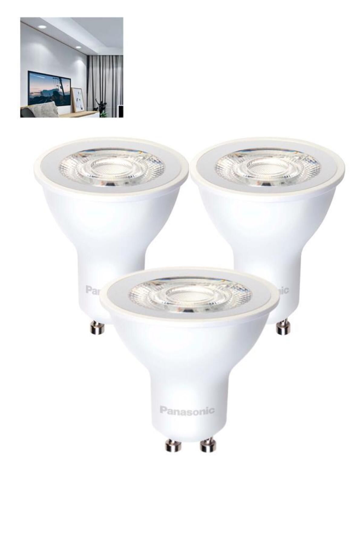 PANASONIC 6W (62W) Led Spot Ampul Beyaz 6500K - GU10 Duy 3 Adet