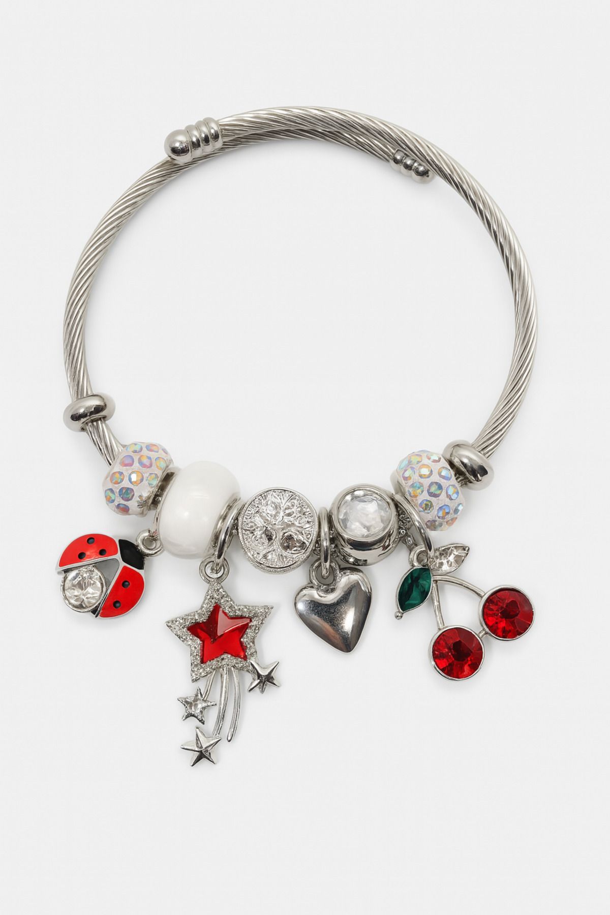 MakeWell Charm'lı Kararmaz Paslanmaz Çelik Charm'lı Bileklik