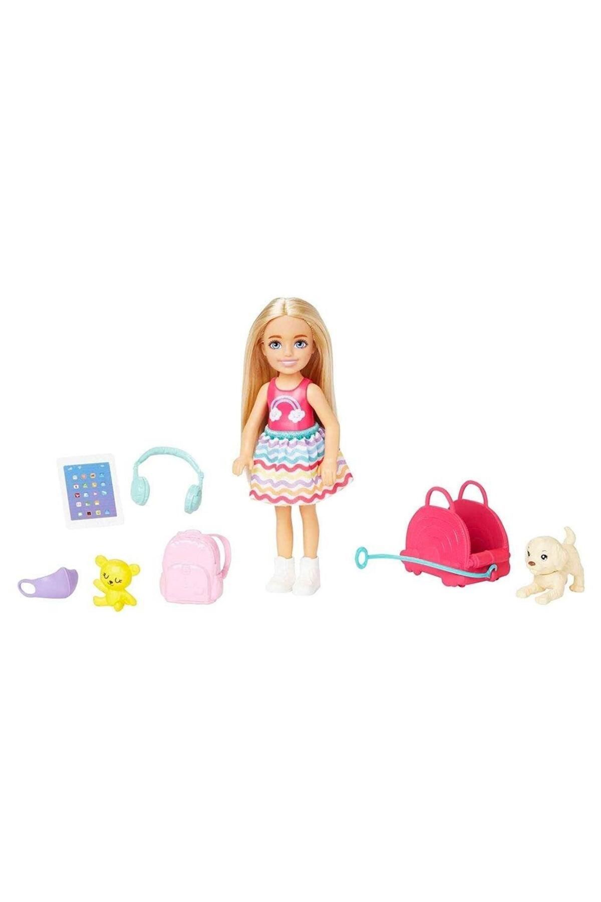 Kelebek Oyuncak Barbie Seyahatte Chelsea Bebek ve Aksesuarları HJY17
