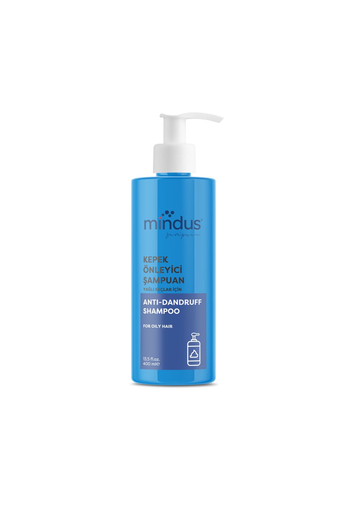 mindus Anti Dandruff Kepek Önleyici Şampuan 400ml – Yağlı Saçlar