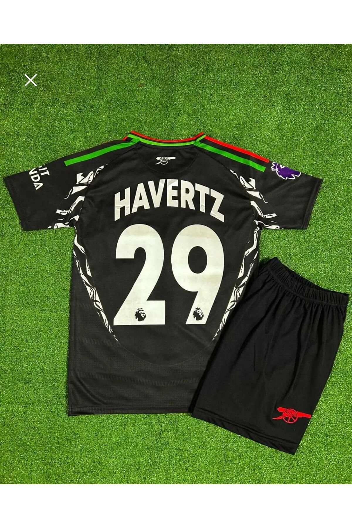 BARBITOS A.r.s.e.n.a.l 2024/25 Yeni Sezon kai havertz Deplasman Çocuk Forması 2'li Set (Black)
