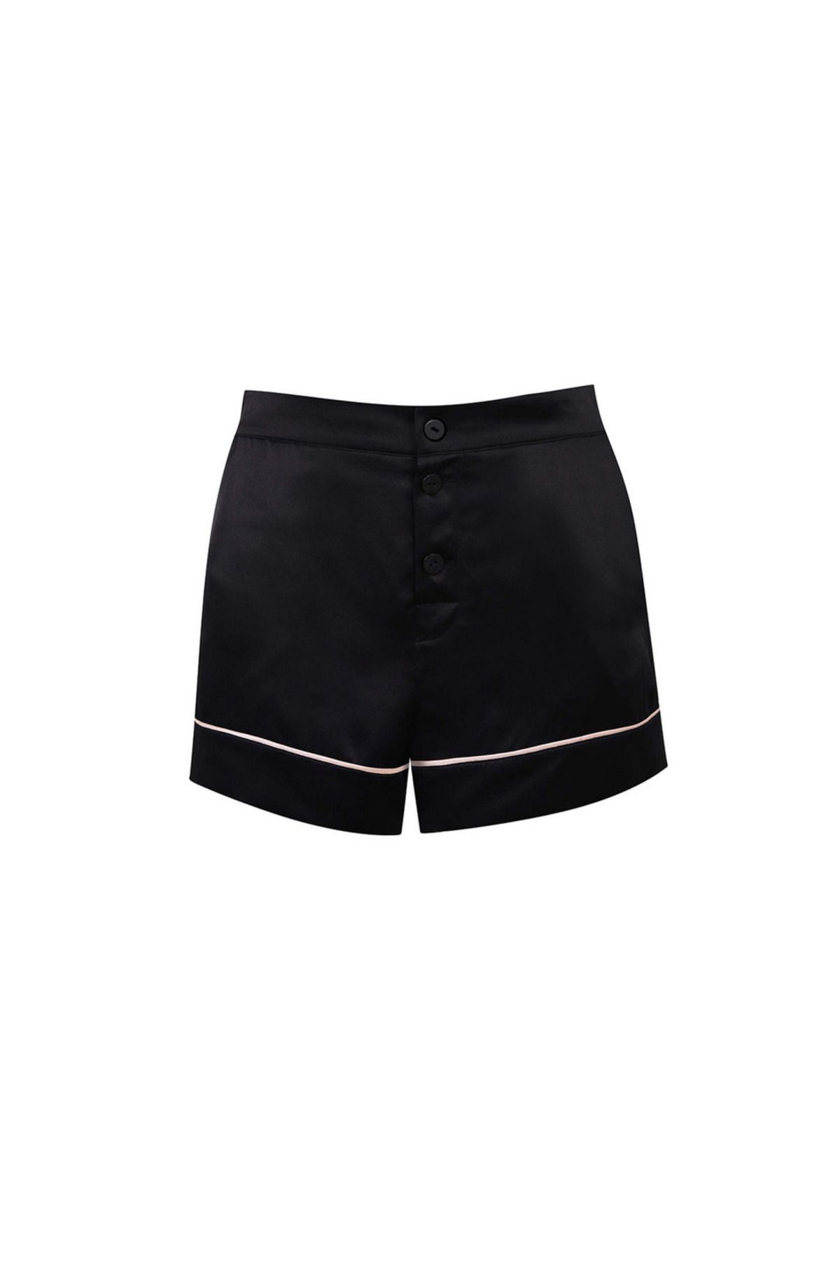 Agent Provocateur Classic Siyah İpek PJ Şort - Agent Provocateur İkonik Gece Kıyafeti, Rahat ve Şık