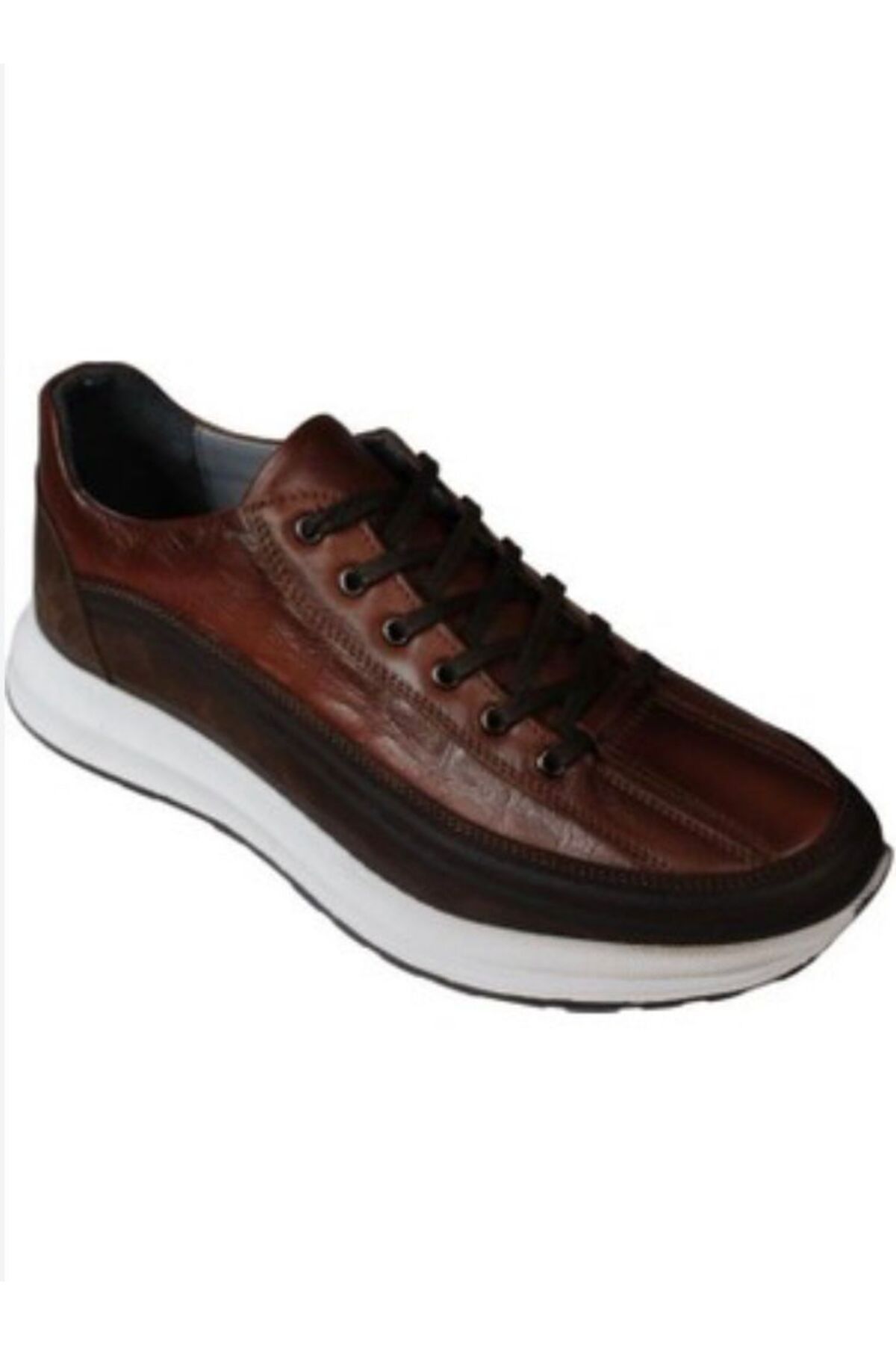 Dropland Siyah Hakiki Deri Erkek Sneaker Ayakkabı 9141