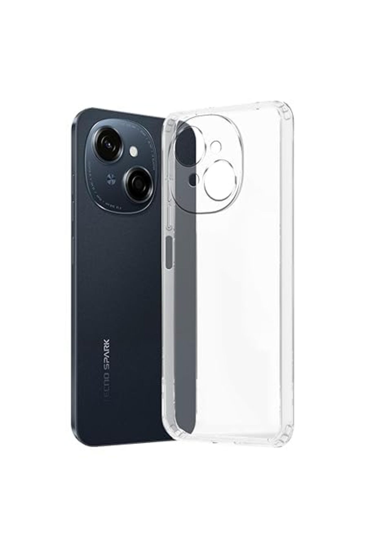 Teleplus Tecno Spark Go 2025 Kılıf Kamera Korumalı Jelly Transparan Kapak