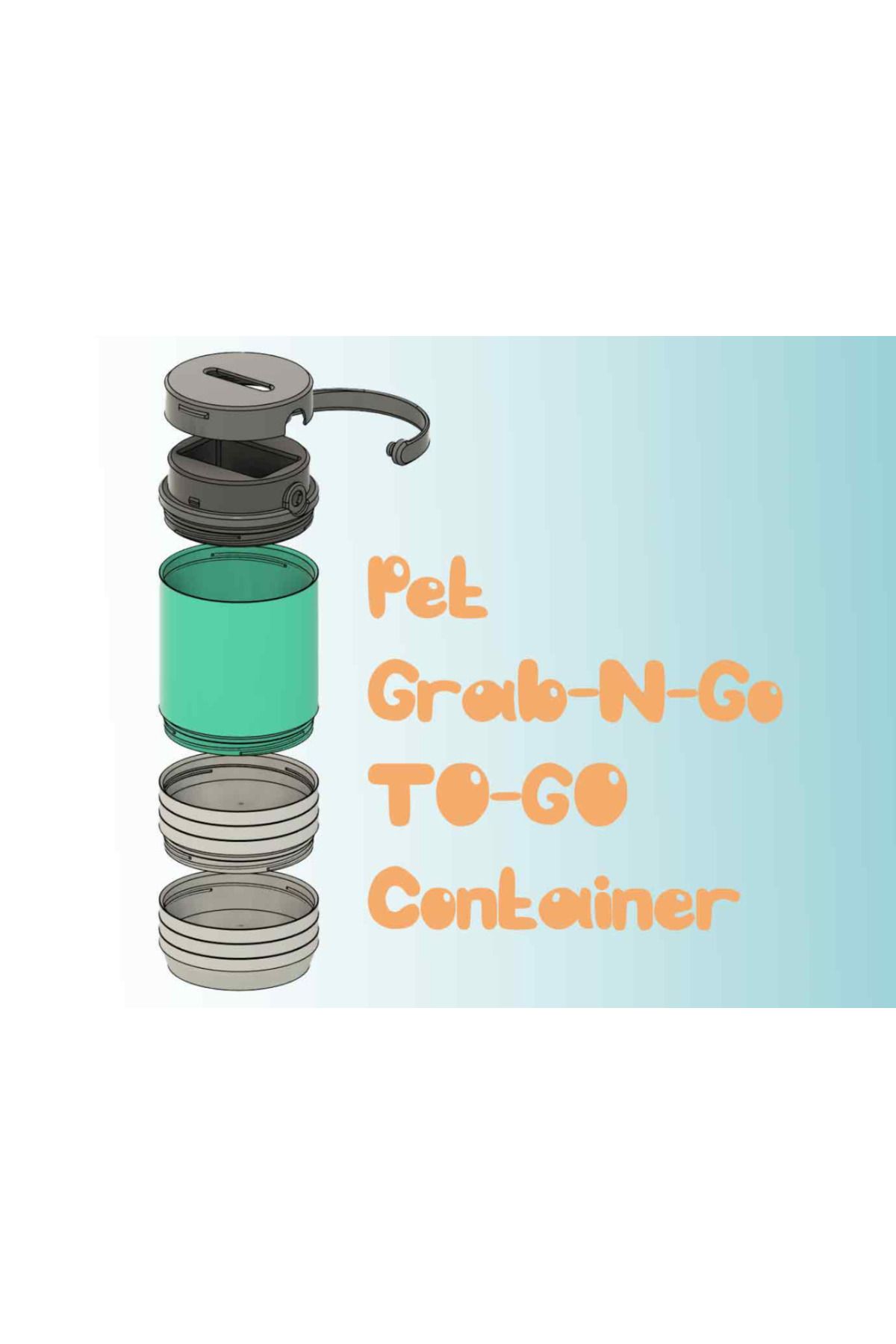 talaşoğlu Grab-N-Go-Taşınabilir Pet Bowls (Modüler Konteyner)