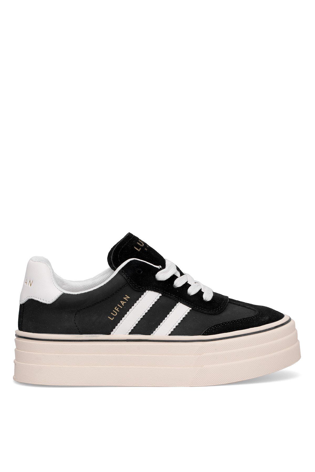 Lufian 121230025N Angela Kadın Hakiki Deri Klasik Sneaker Siyah