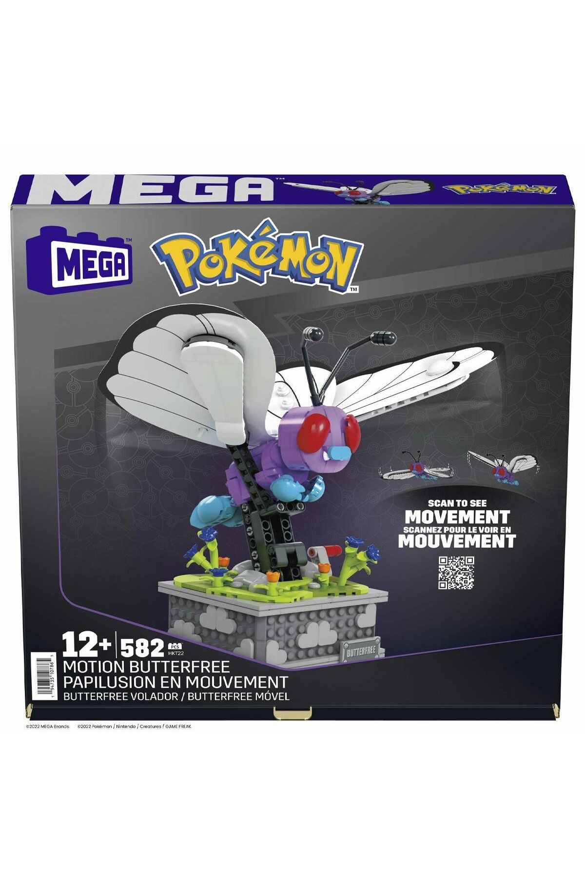 CRONDER HKT22 MEGA™ Pokémon™ Motion Butterfree 582 parça +12 yaş