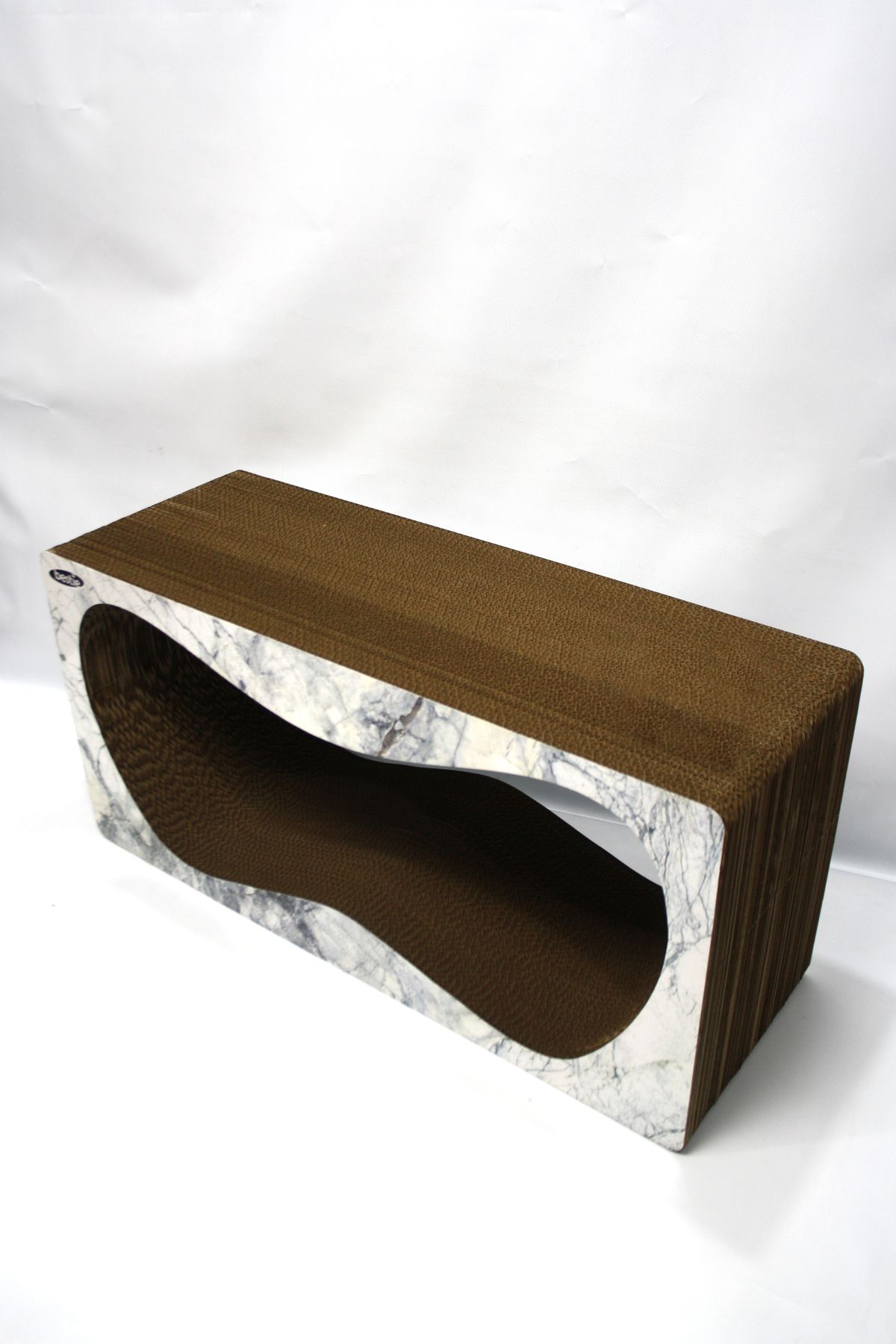 Bestie-Set of 4 - Cat Scratching Sofa Cardboard Cat Scratching Horizontal Scratching - 3D Marble Pattern 3