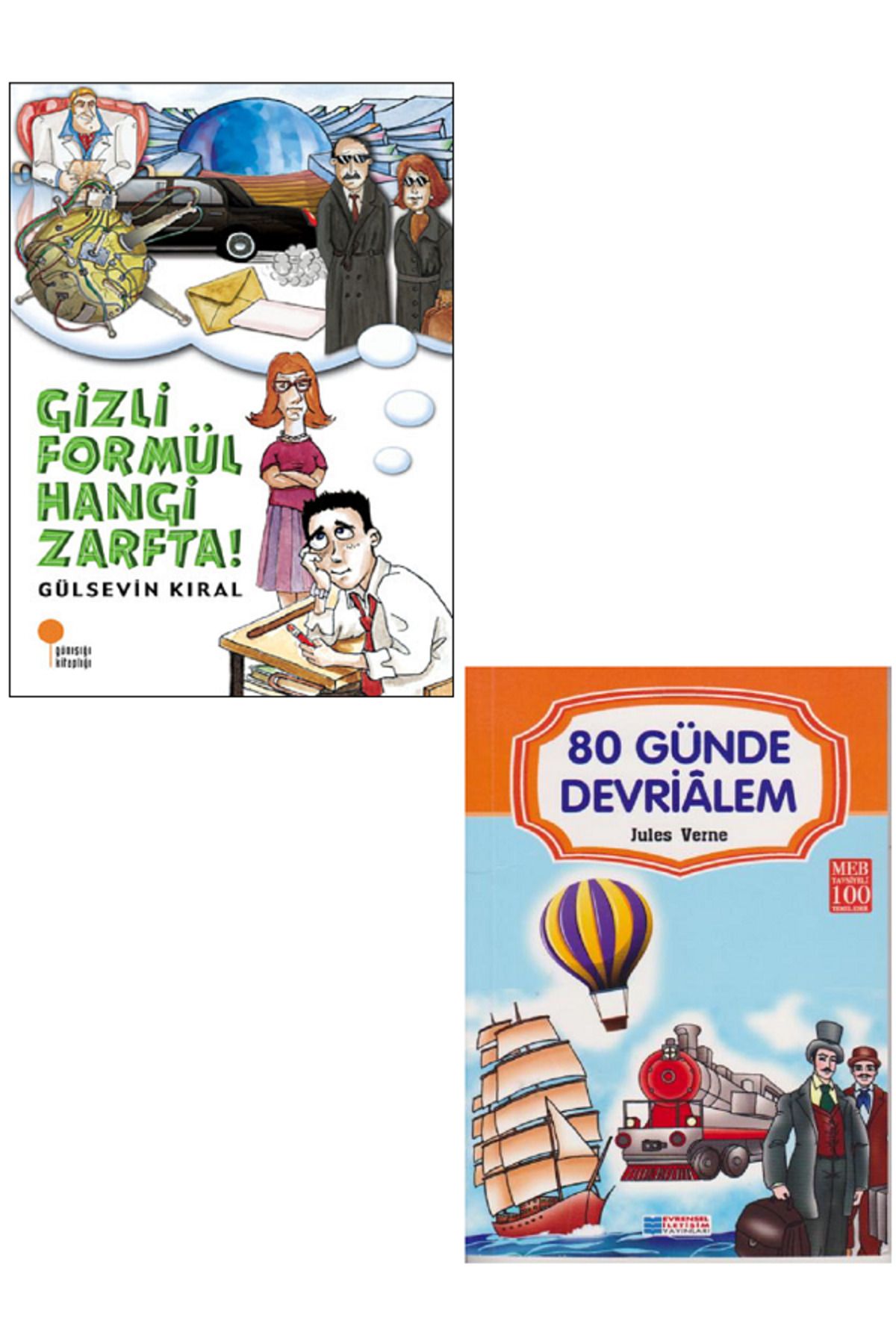 Günışığı Kitaplığı Gizli Formül Hangi Zarfta ! - Gülsevin Kıral + Evrensel 80 Günde Devrialem / 2 KİTAP SET