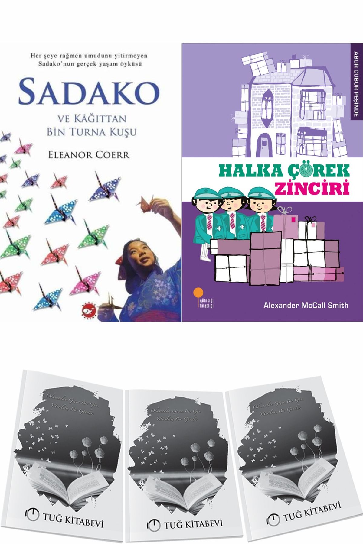 Beyaz Balina Yayınları Sadako ve Kağıttan Bir Turna Kuşu ve Halka Çörek Zinciri + Hediyeli