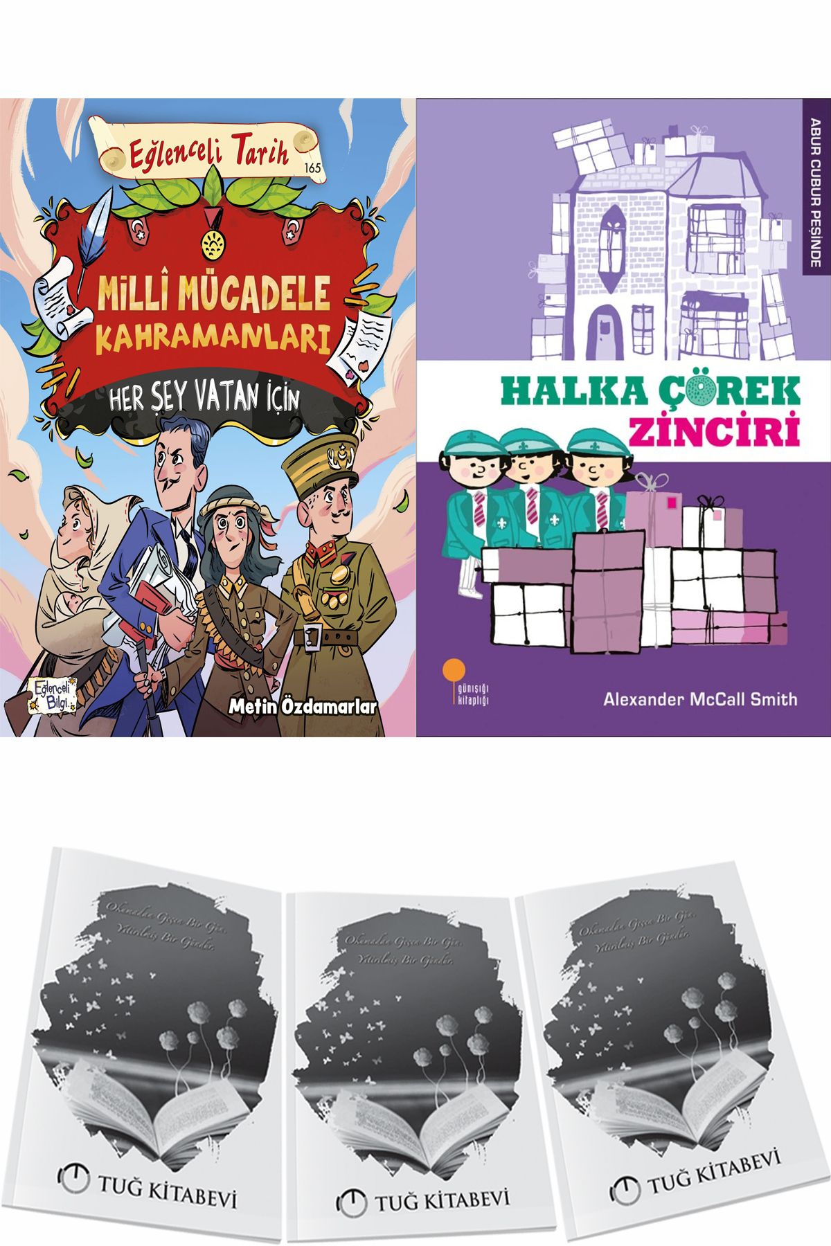 Eğlenceli Bilgi Yayınları Milli Mücadele Kahramanları Her Şey Vatan İçin ve Halka Çörek Zinciri + Hediyeli