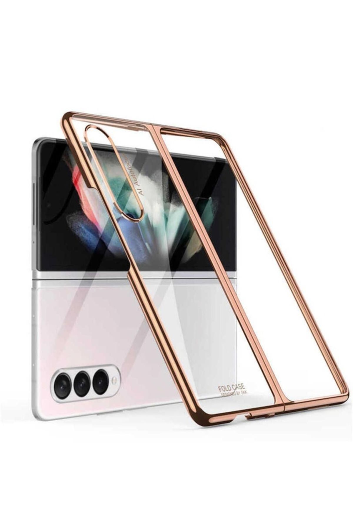 Megafox Teknoloji Samsung Galaxy Z Fold 3 Uyumlu Kılıf Kıpta Kapak