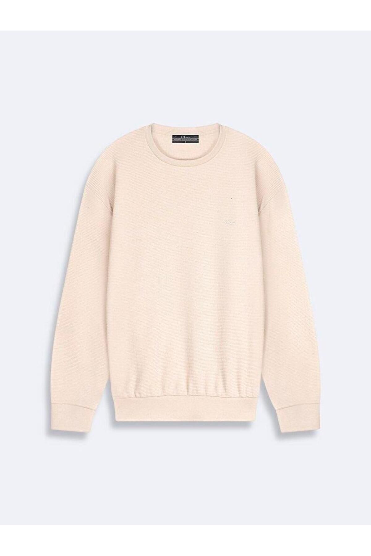 Ltb Lorize Düz Sıfır Yaka Uzun Kollu Basıc Sweatshırt 11258110861193