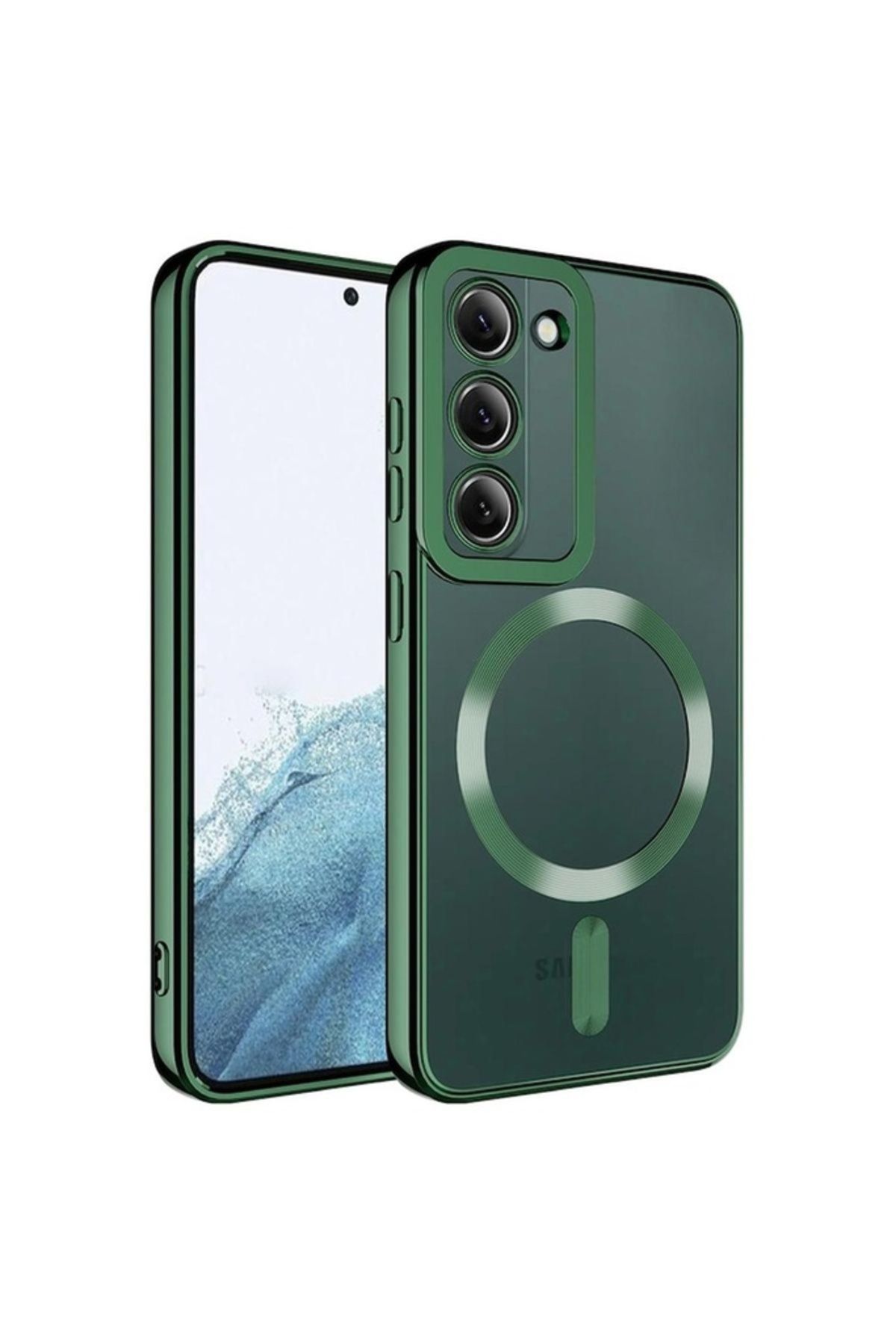 Megafox Teknoloji Samsung Galaxy S23 Plus Uyumlu Kılıf Magsafe Wireless Şarj Özellikli Setro Silikon