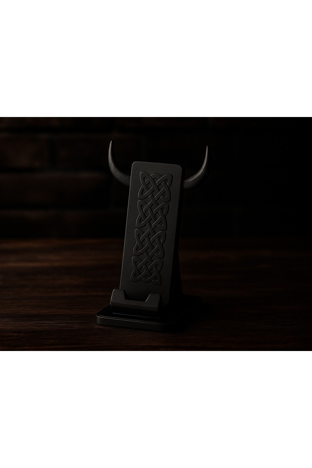 talaşoğlu Viking telefon standı boynuz ve düğüm