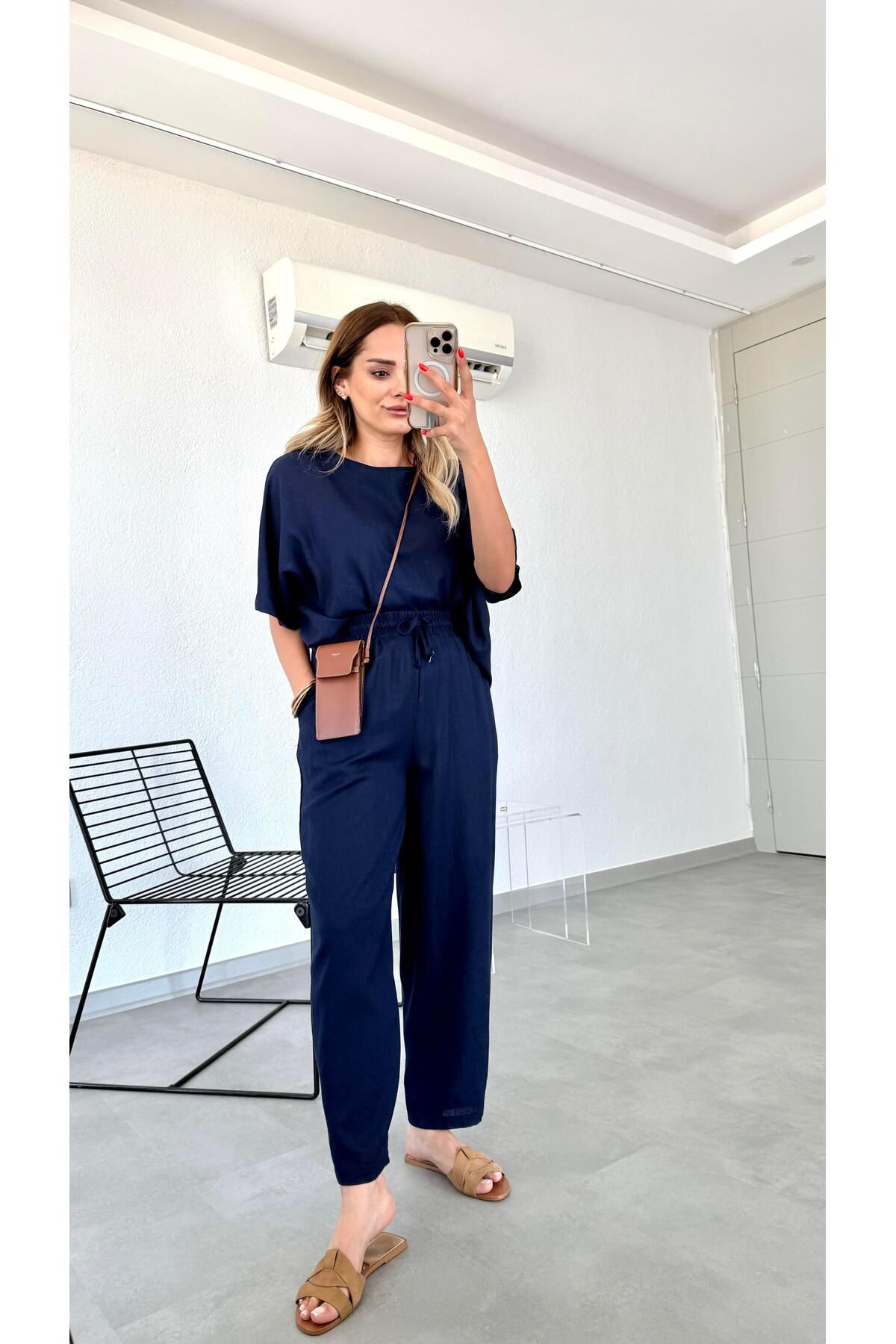 pelin yıldız butik Almira Keten Takım