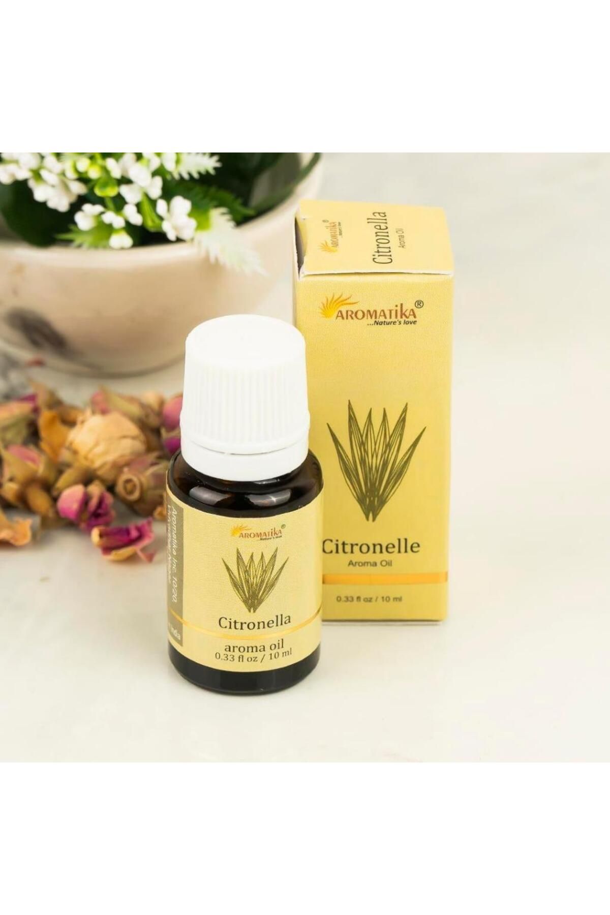 Aromatika Citronelle aromatik yağ difüzör ve buhurdanlık kokusu 10 ml