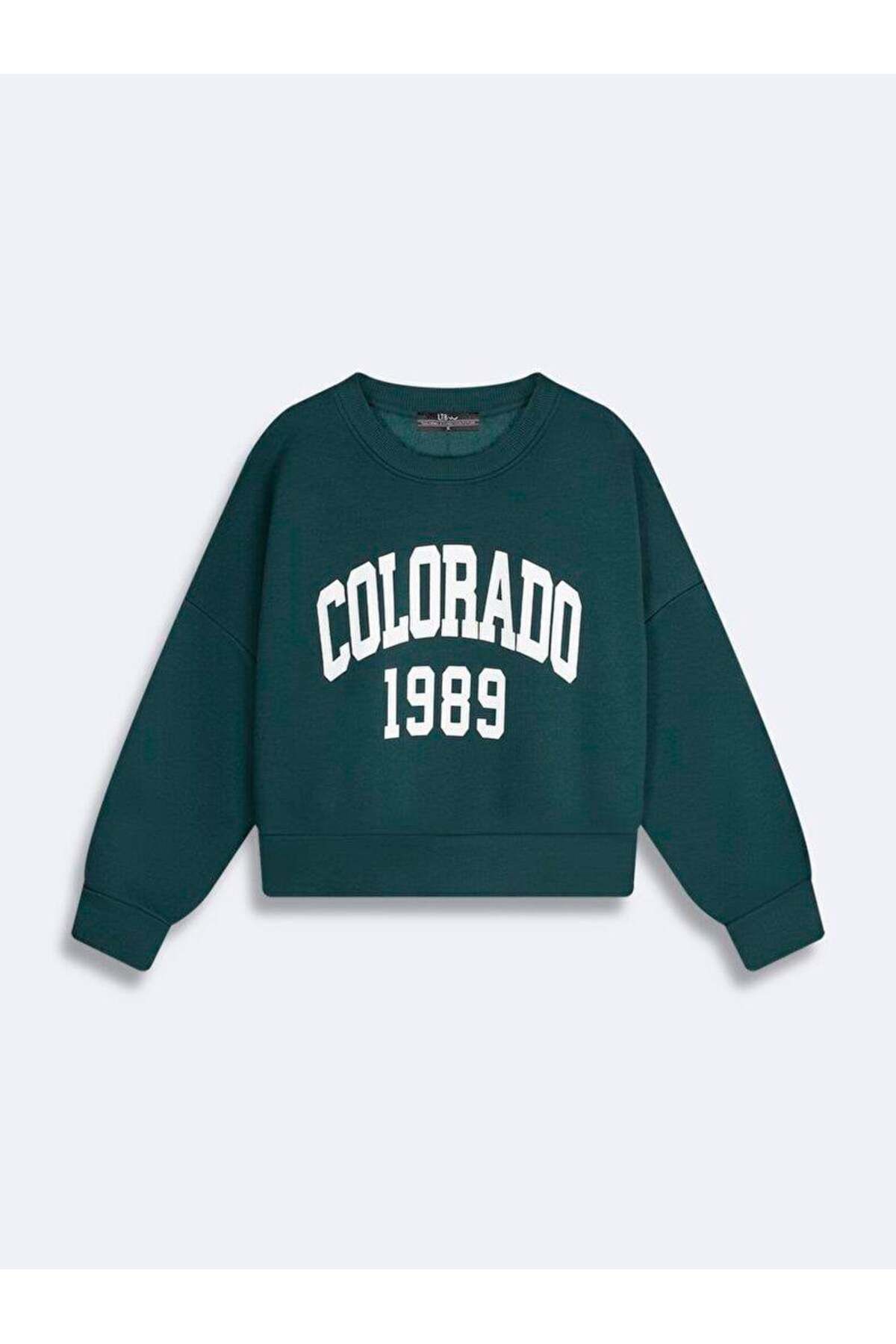 Ltb CAMESE Colorado Baskılı Sıfır Yaka Uzun Kollu Sweatshırt 11258107161071