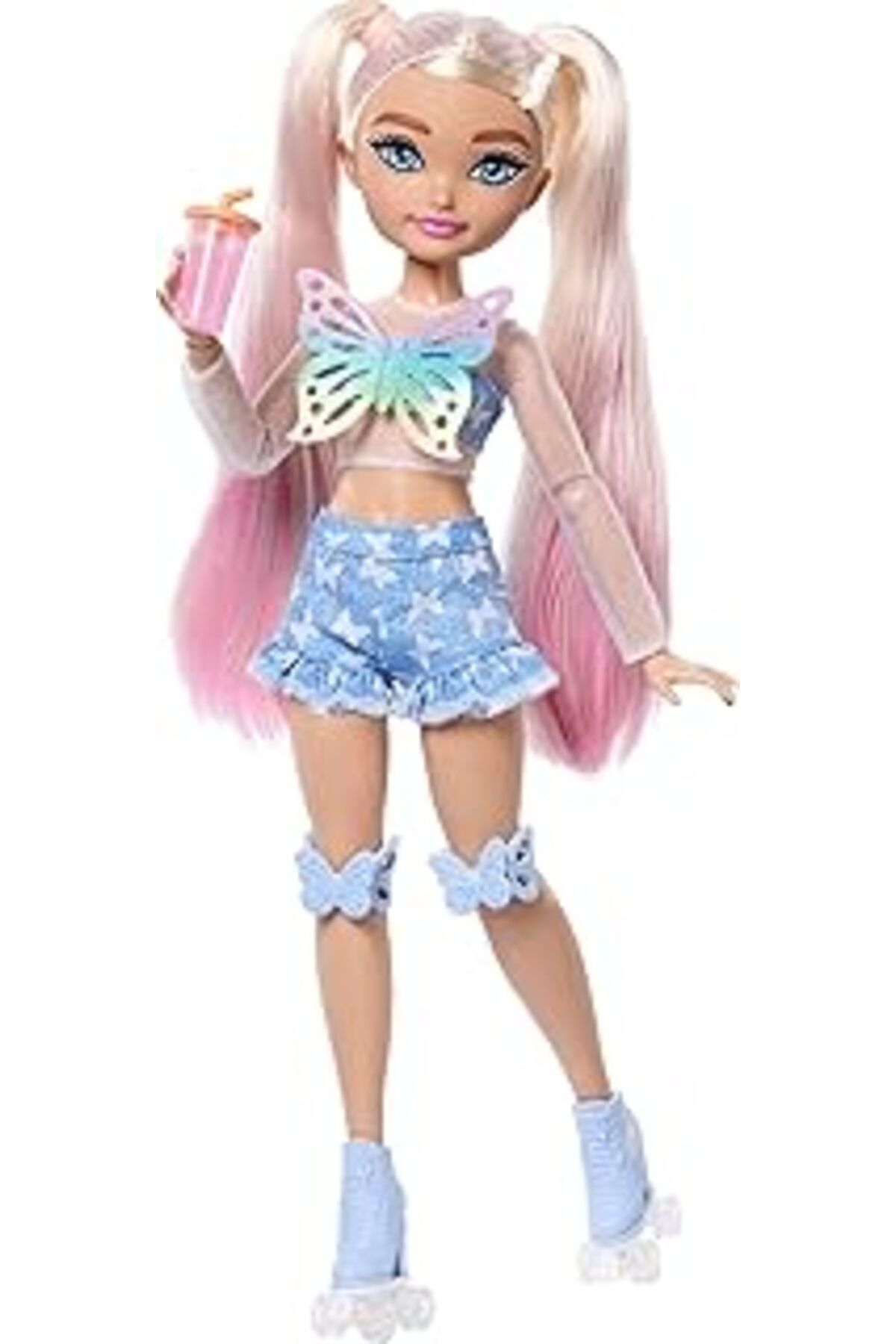 Mu Art Ahşap Barbie Dream Besties™ Paten Partisi™ Malibu'™ Bebek Ve Aksesuarları Rüya Arkadaşlar Patenci Barbi