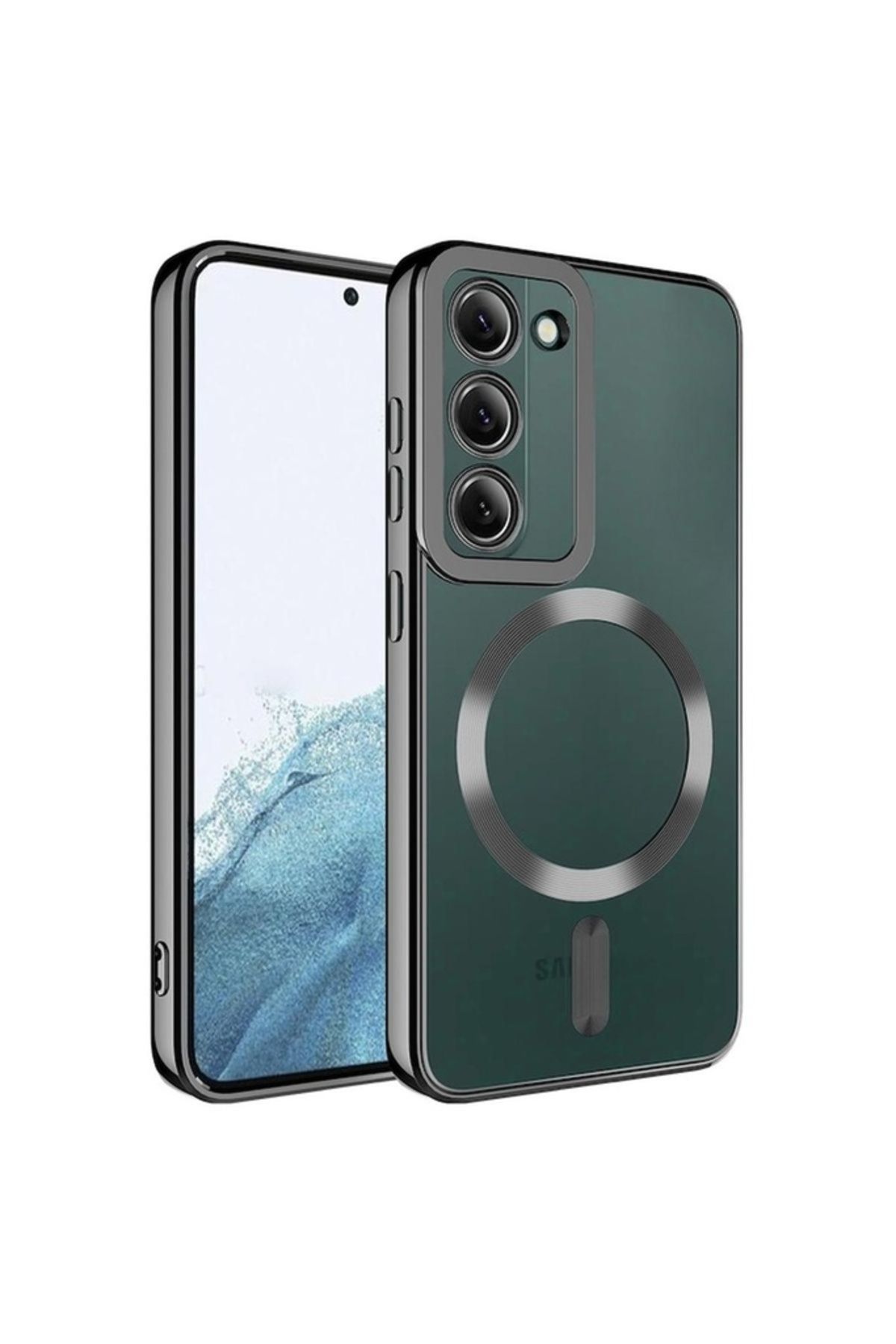 Megafox Teknoloji Samsung Galaxy S23 Plus Uyumlu Kılıf Magsafe Wireless Şarj Özellikli Setro Silikon