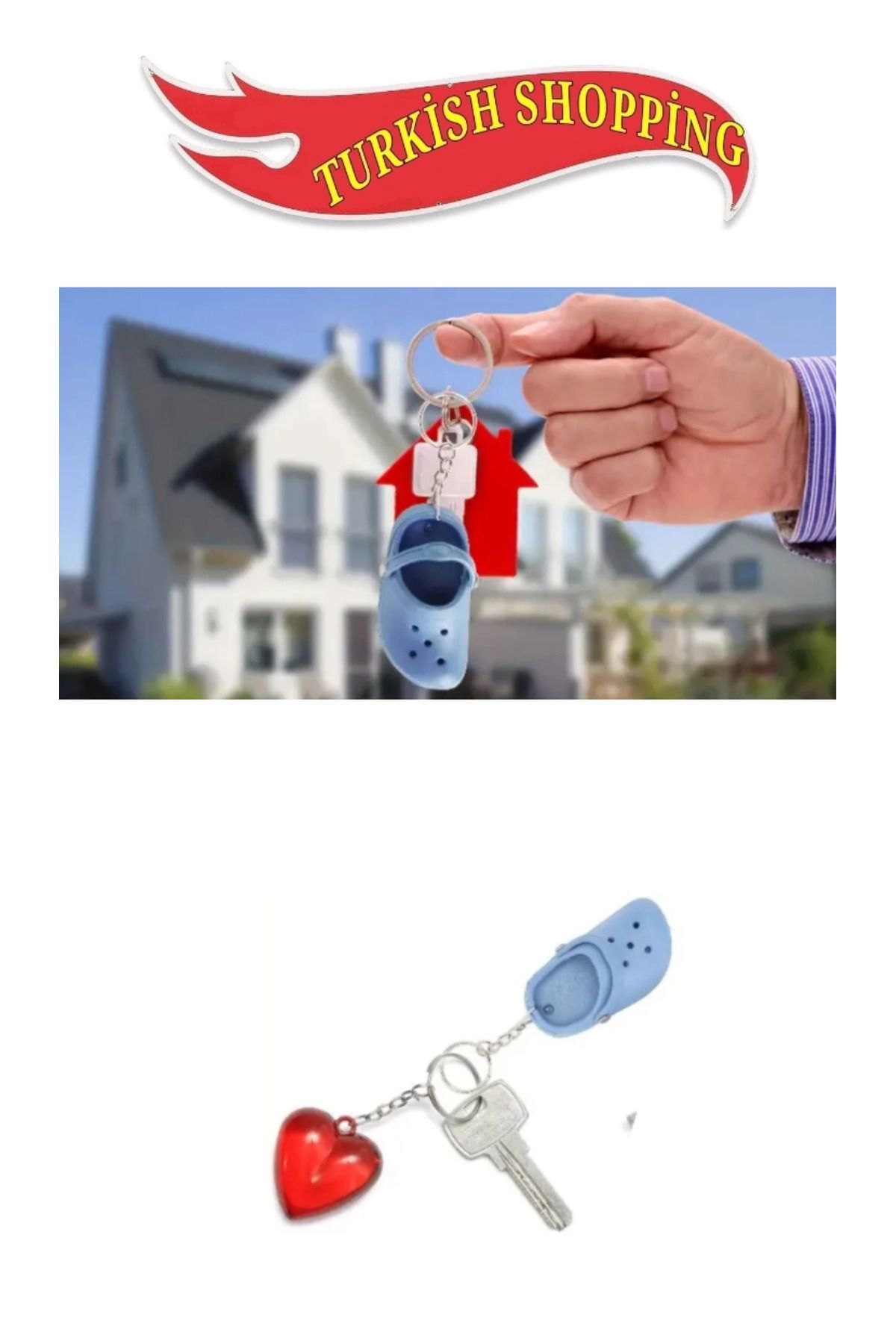 shop Mini Cross Anahtarlık Kauçuk Terlik Dayanıklı PVC Malzeme
