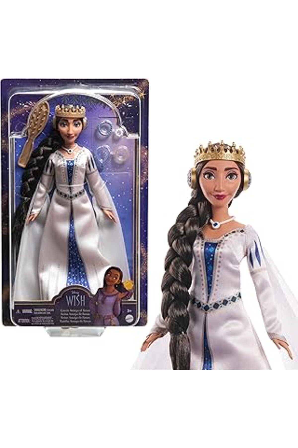 Mu Art Ahşap Disney Wish Kraliçe Amaya Bebek Hrc11