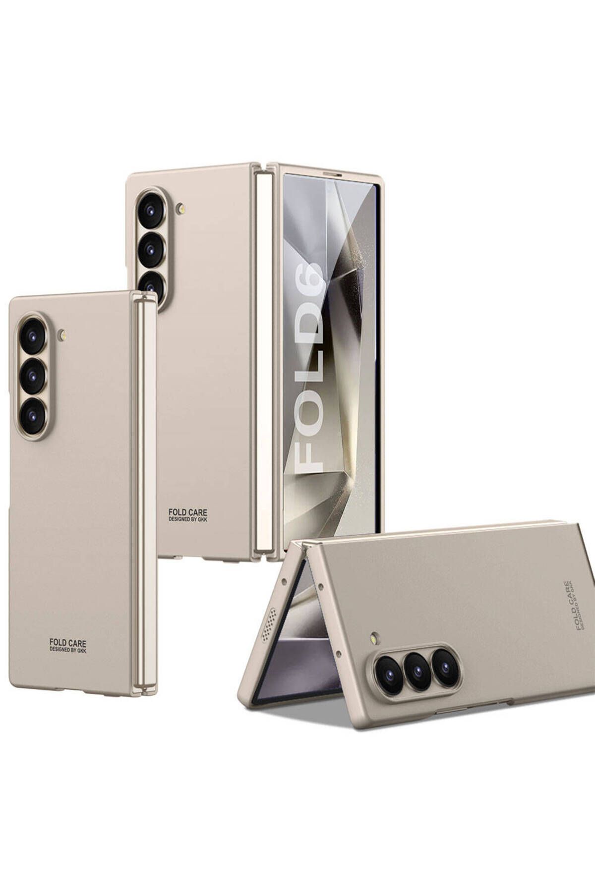 Megafox Teknoloji Samsung Galaxy Z Fold 6 Uyumlu Kılıf Zore Sert Kıpta Kapak