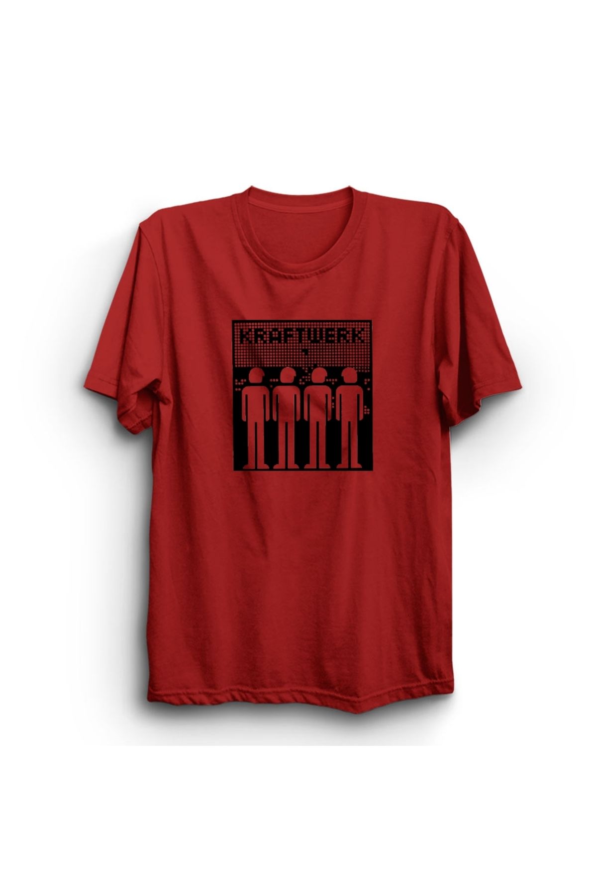 The Fame Kraftwerk, Men, Müzik Grubu Baskılı, Unisex, %100 Pamuk Tişört