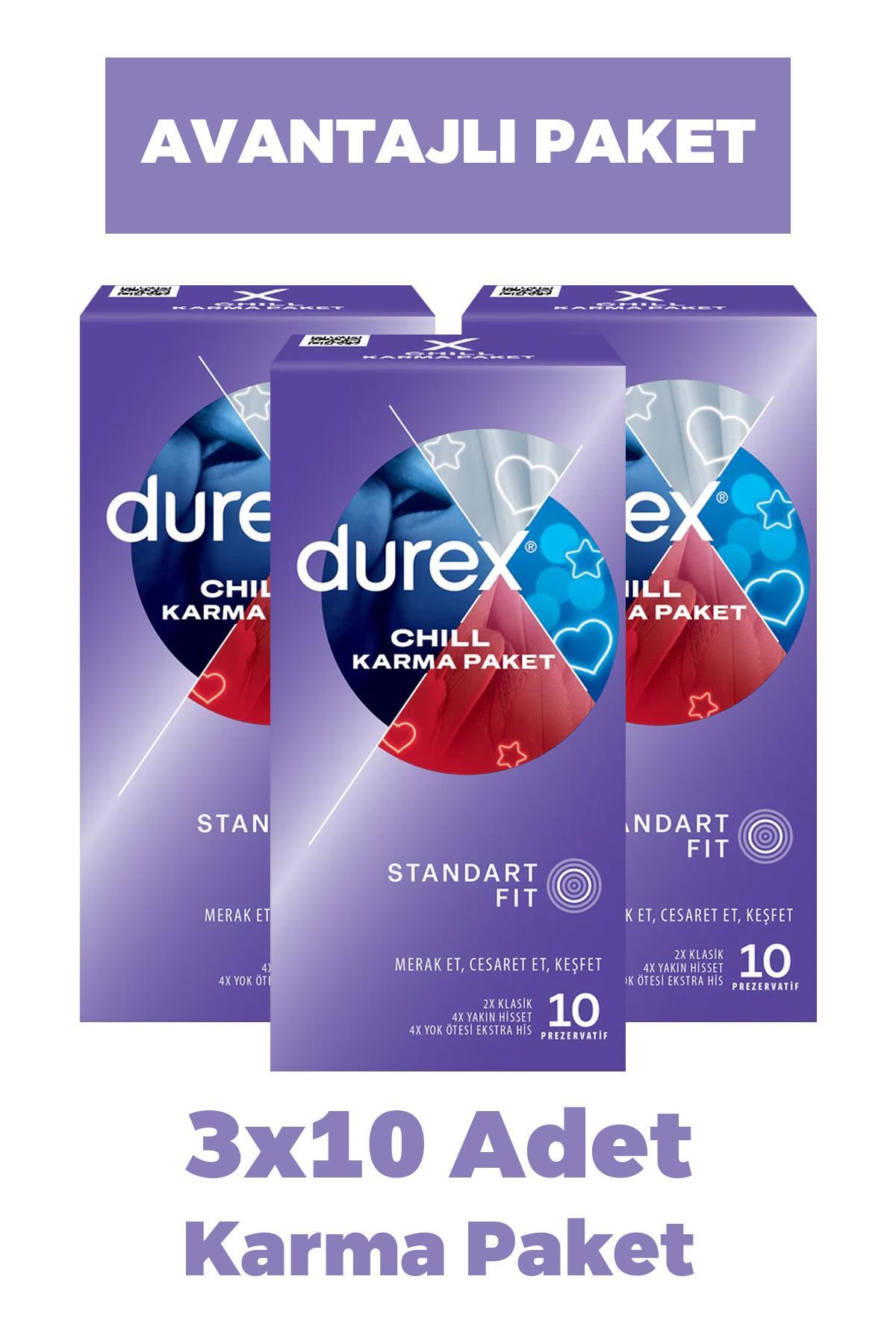 Durex Seddar Collection Chill Prezervatif 10'lu 3 Adet - Fiyatı, Yorumları
