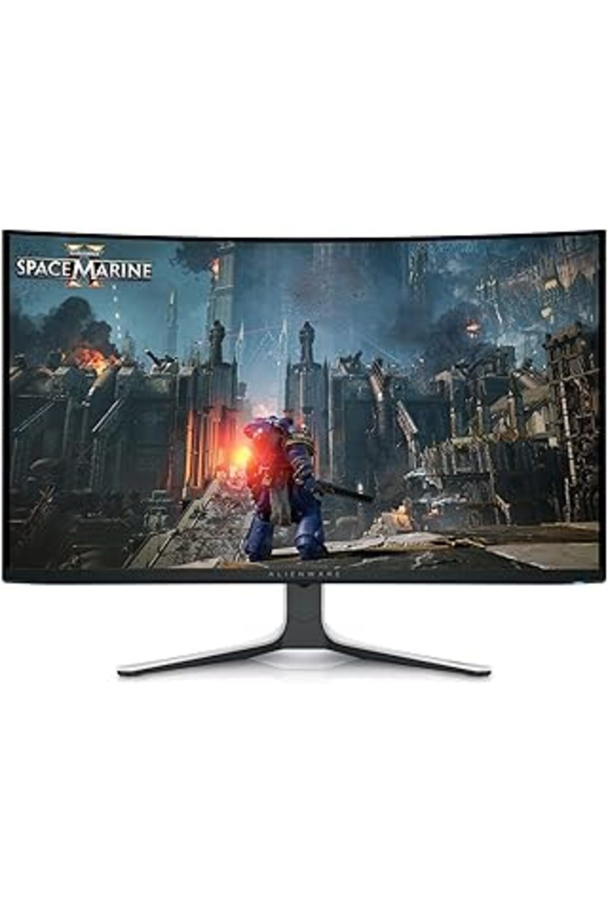 Mu Art Ahşap Alienware Aw3225Qf 32 Inç 4K Uhd (3840X2160) 1700R Kavisli Oyun Pc Ekranı, 240 Hz, Qd Oled, 0,03 Ms