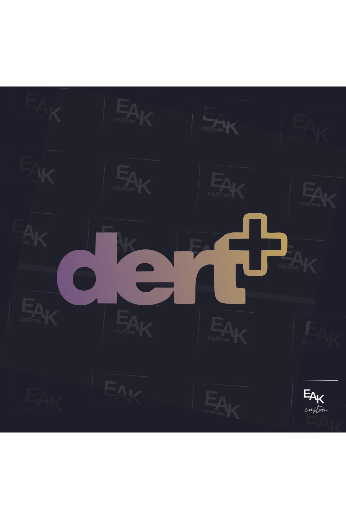 eakcustom DERT PLUS oto sticker (10cm x 4cm)