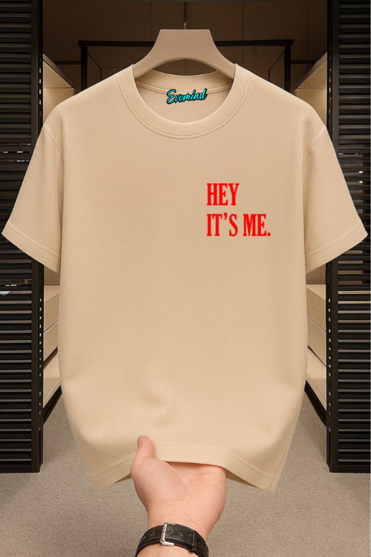 Evomind Hey It's Me Baskılı Unisex T-shirt