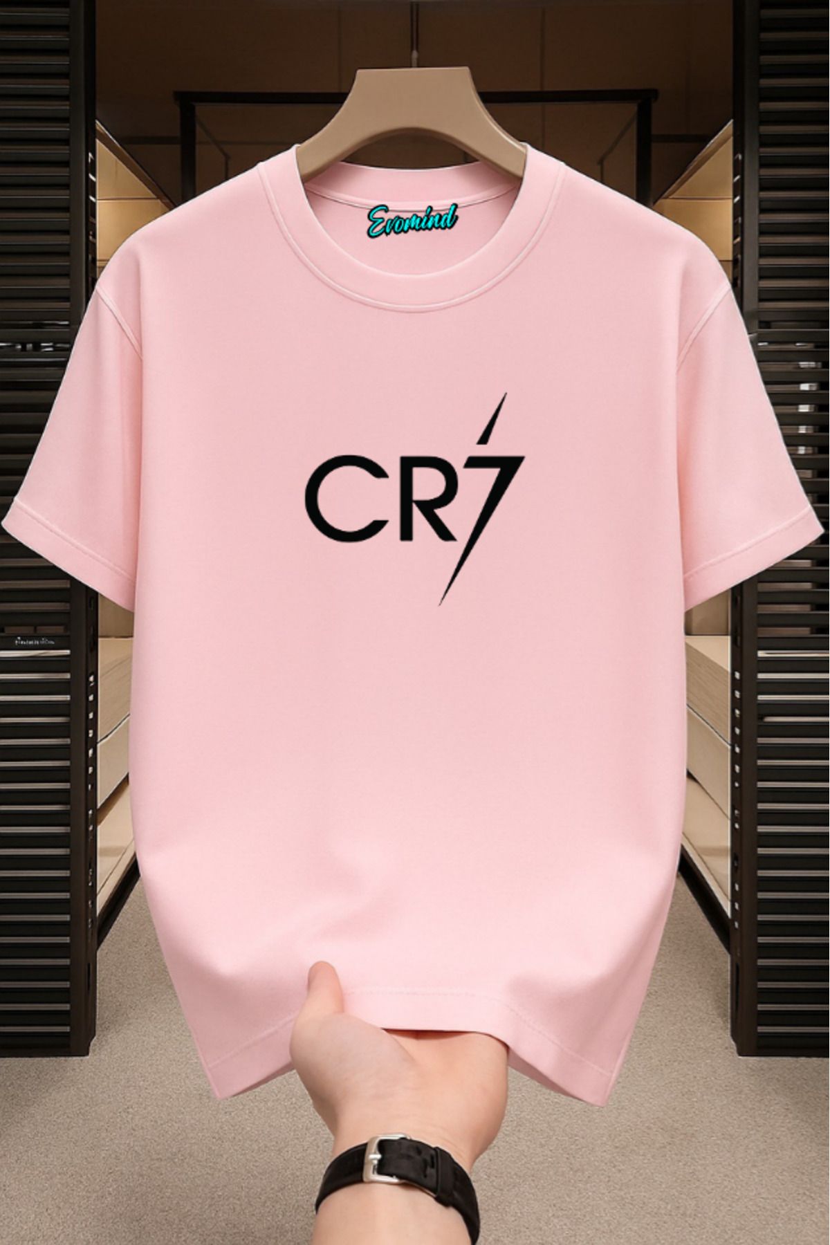 Evomind CR7 Baskılı Unisex T-shirt