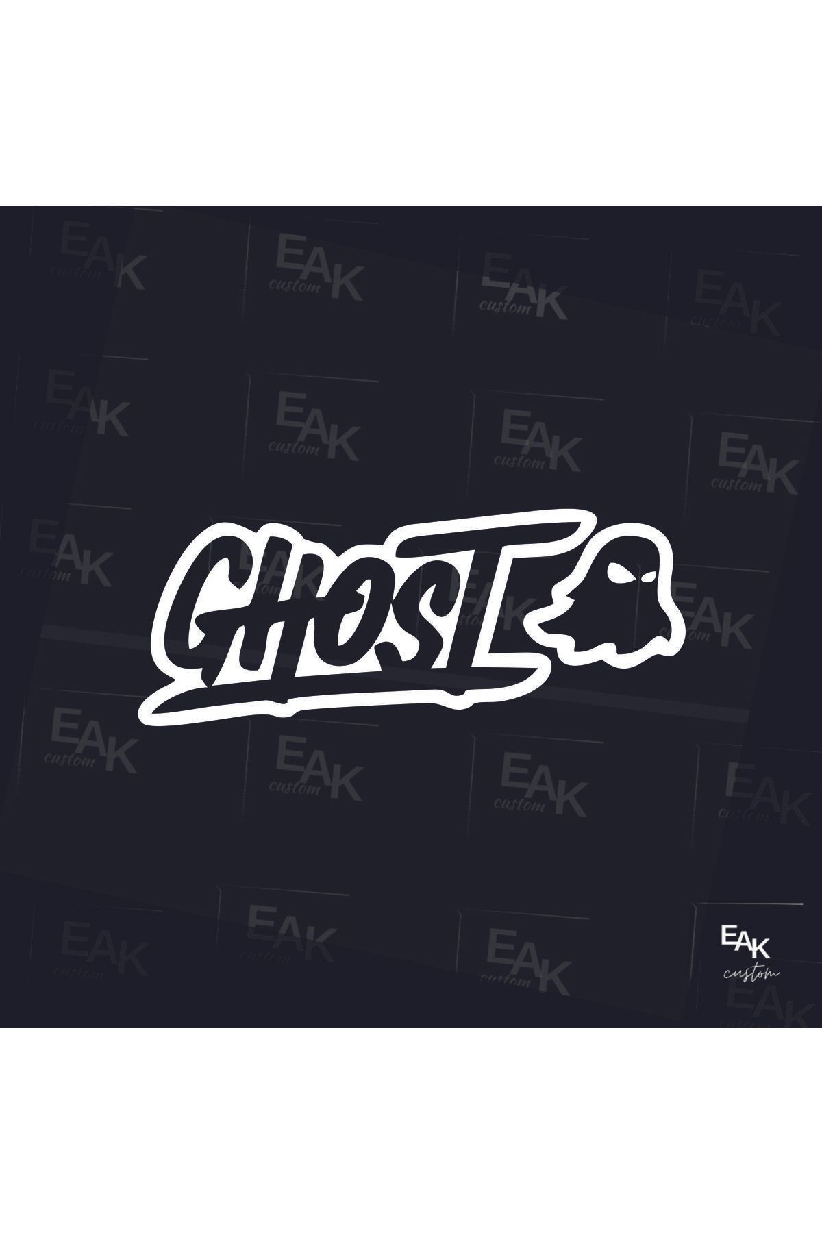 eakcustom GHOST oto sticker (17cm x 7cm)