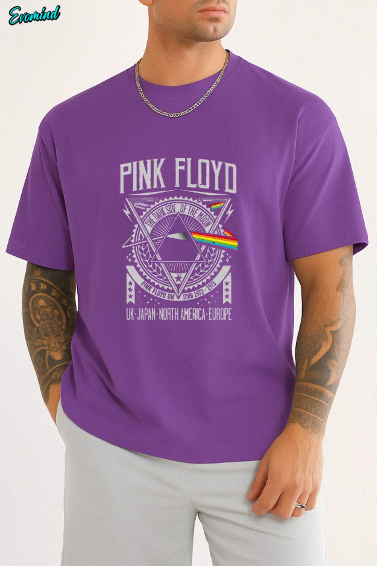 Evomind Pink Floyd Baskılı Unisex T-shirt