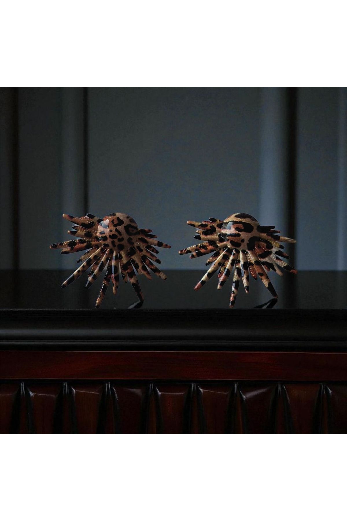 Fundéa Jewelry Leopar Desenli Küpe, Yaz Sezonu Gösterişli Trend takı Model