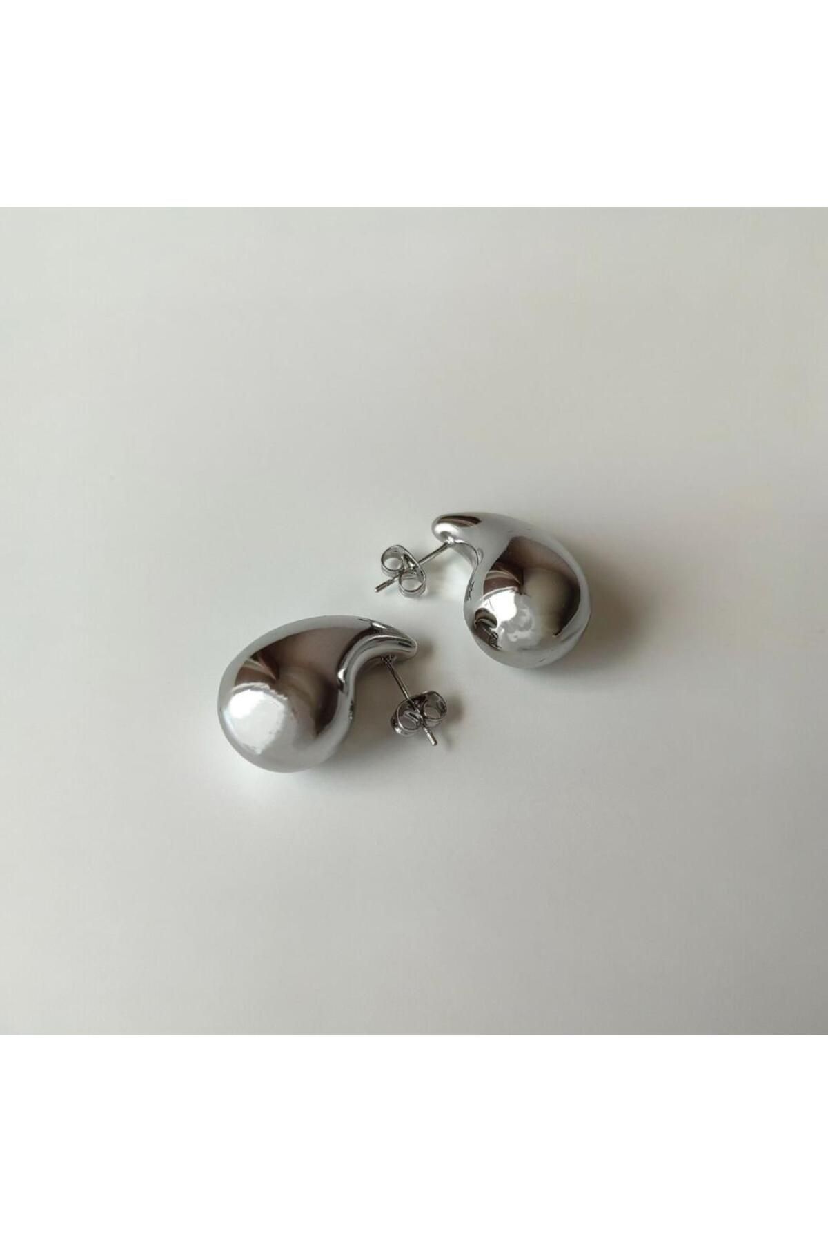 NORD COLLECTION Damla Model Silver Çelik Küpe