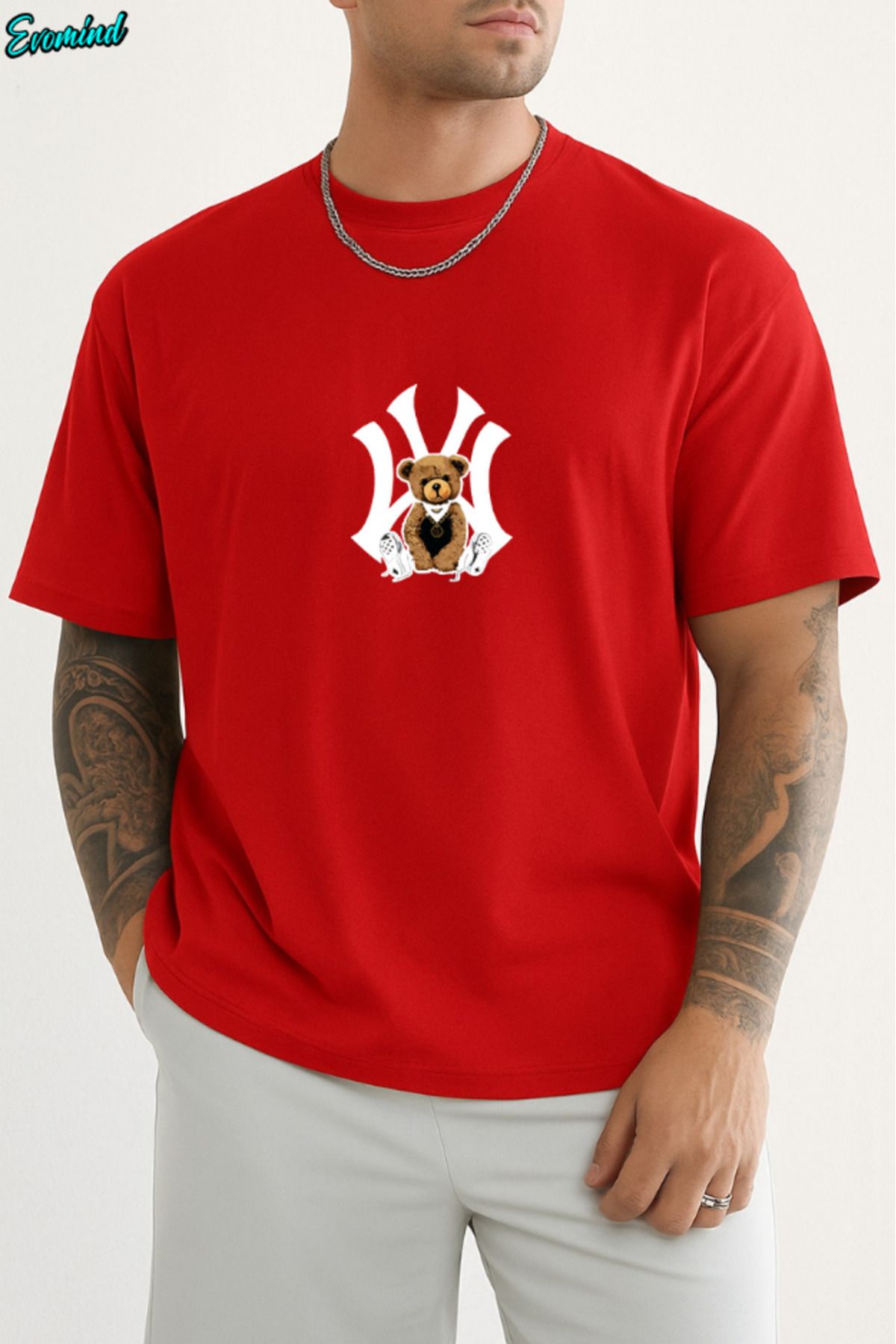 Evomind NY Baskılı Unisex T-shirt
