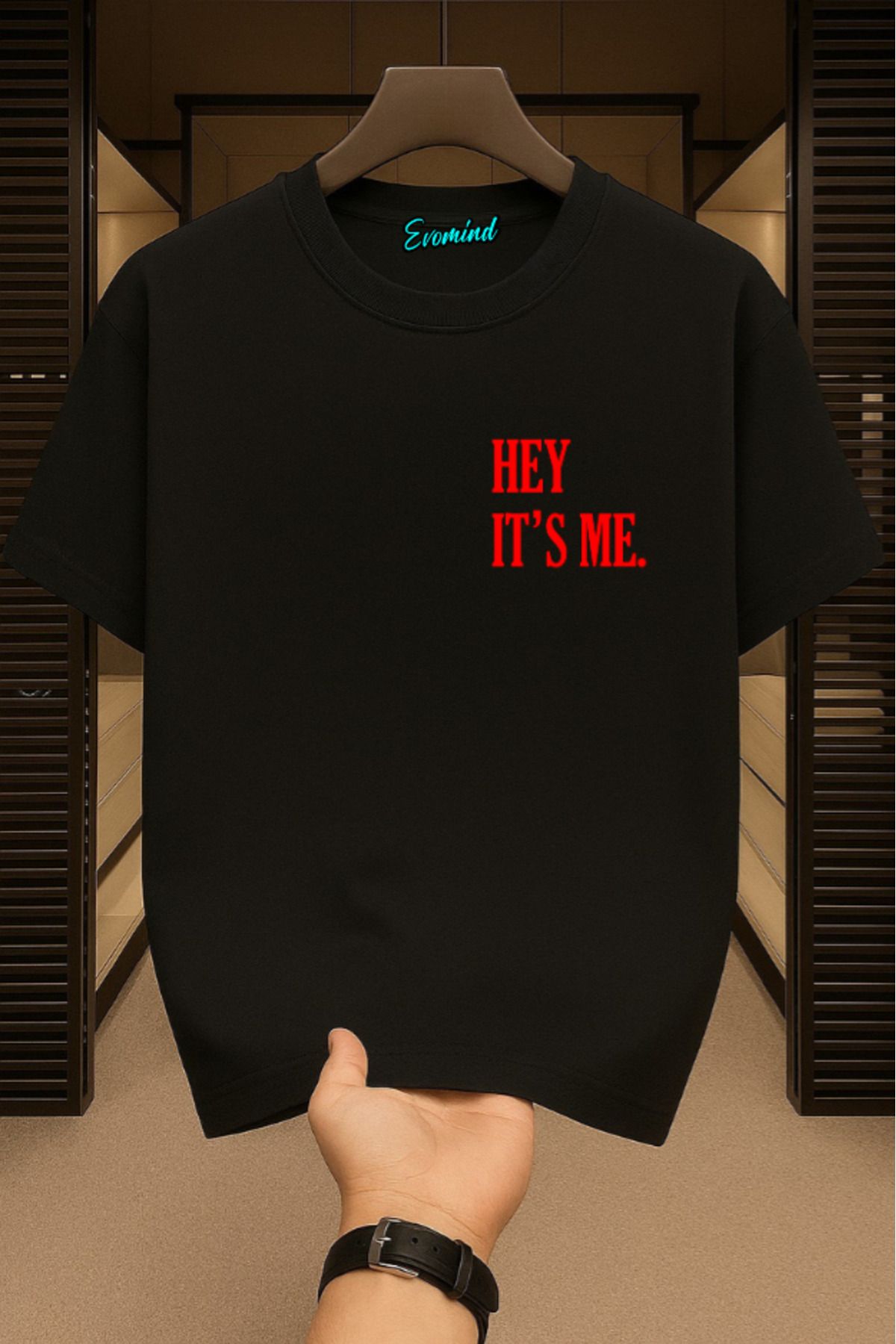Evomind Hey It's Me Baskılı Unisex T-shirt