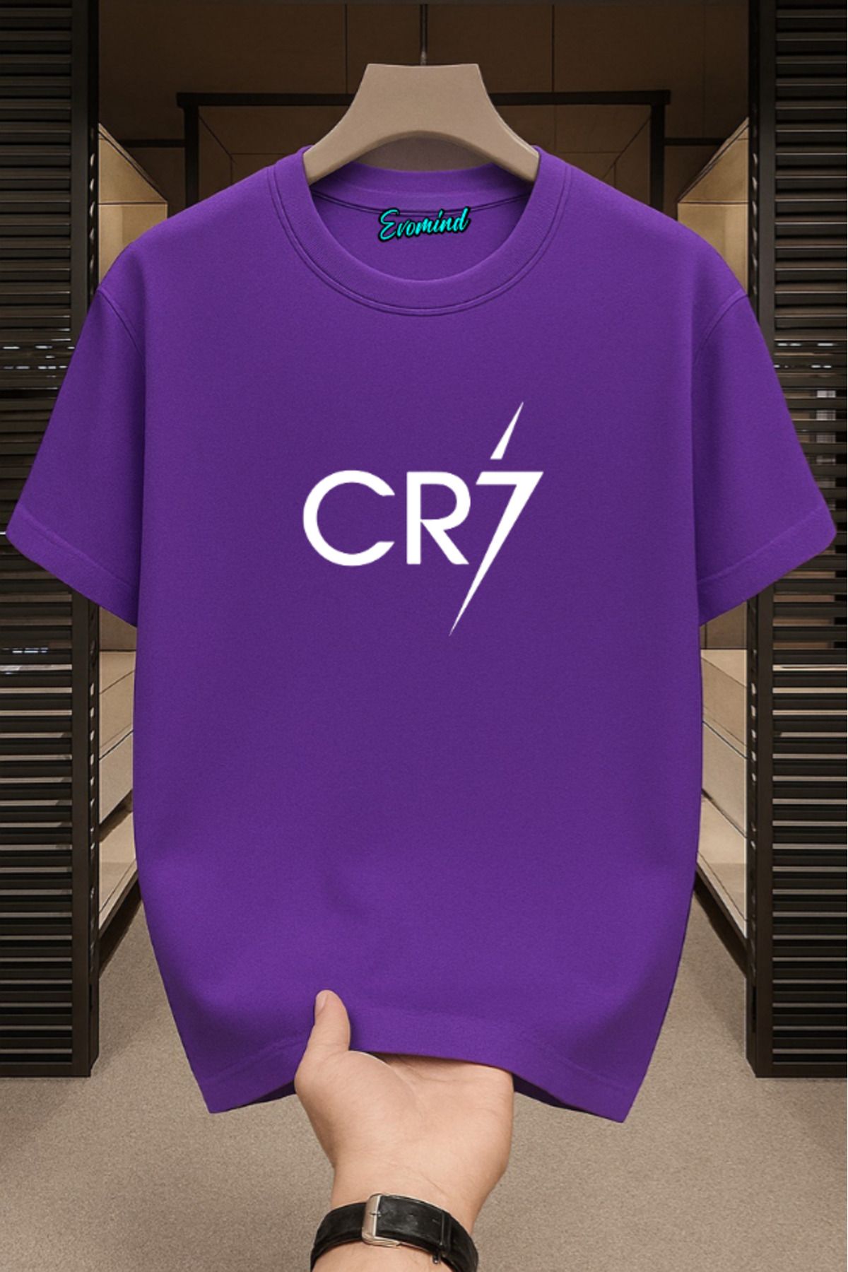 Evomind CR7 Baskılı Unisex T-shirt